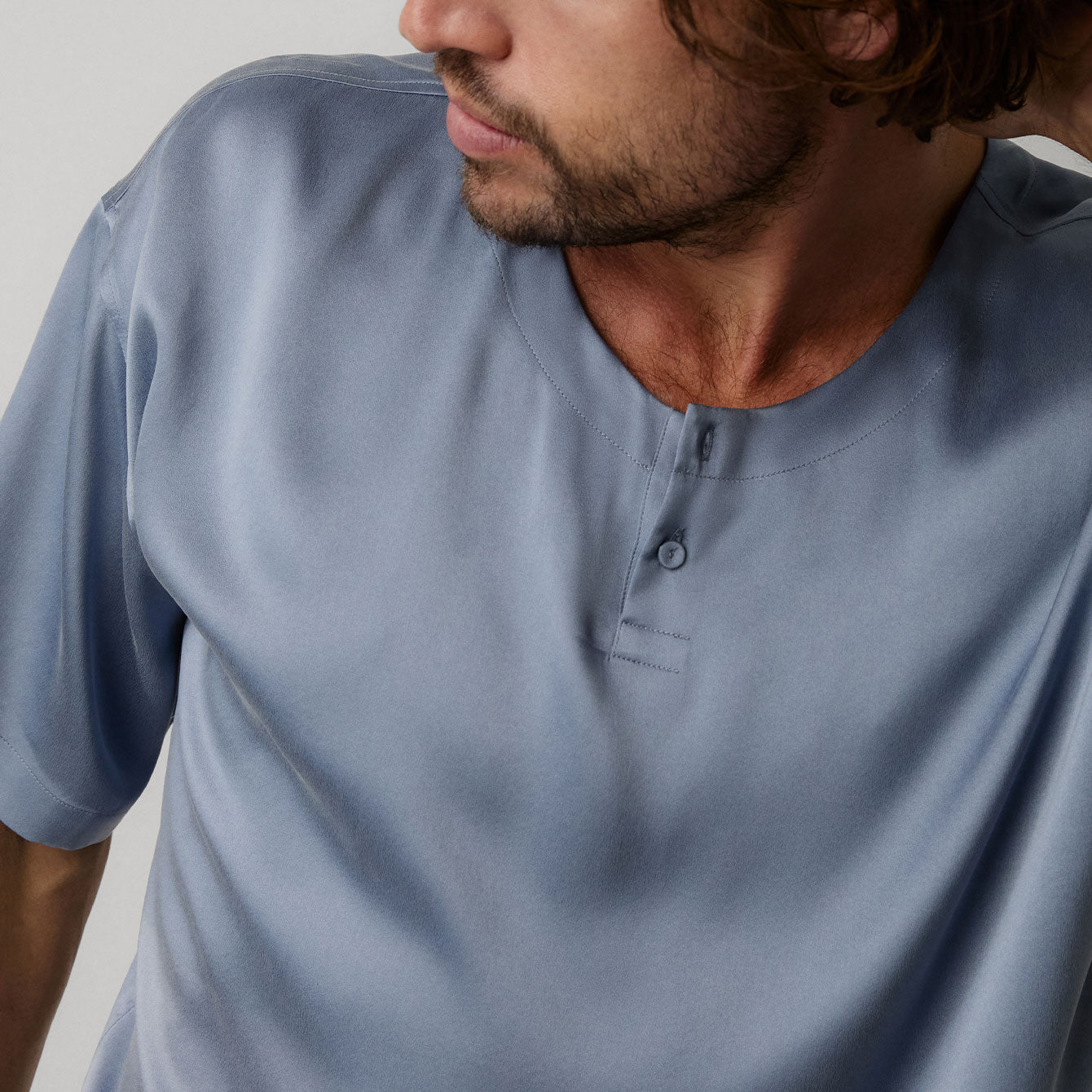 Men's Washable Silk Short Set、mySite、bengalsvssteelers