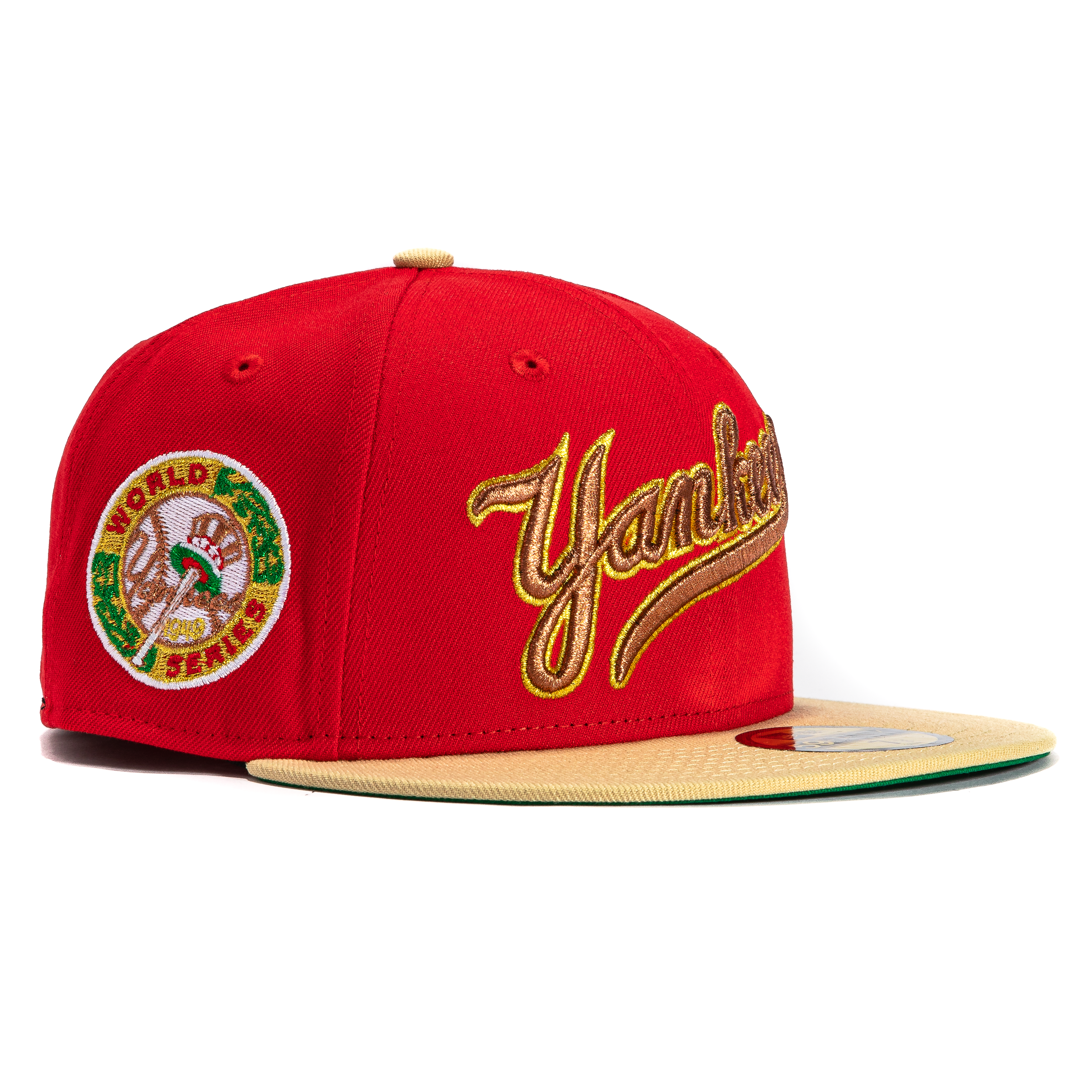 New Era 59Fifty New York Yankees 1949 World Series Patch Script Hat - Red, Tan、mySite、vikingsvslions