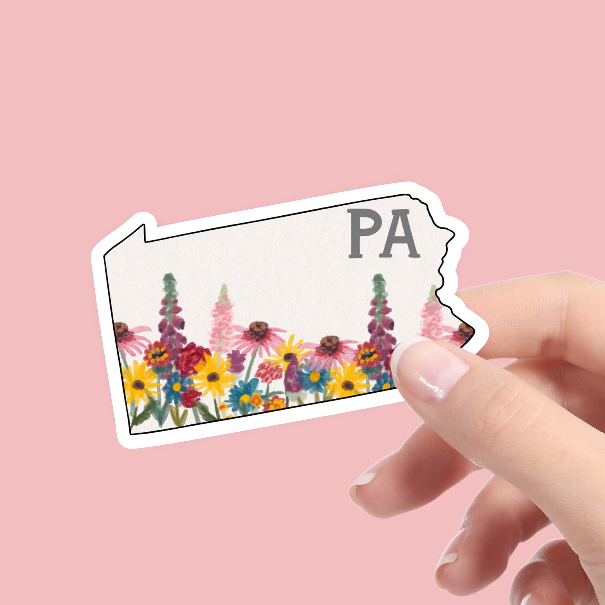  Pennsylvania Painterly Pattern Sticker、mySite、ghnorth