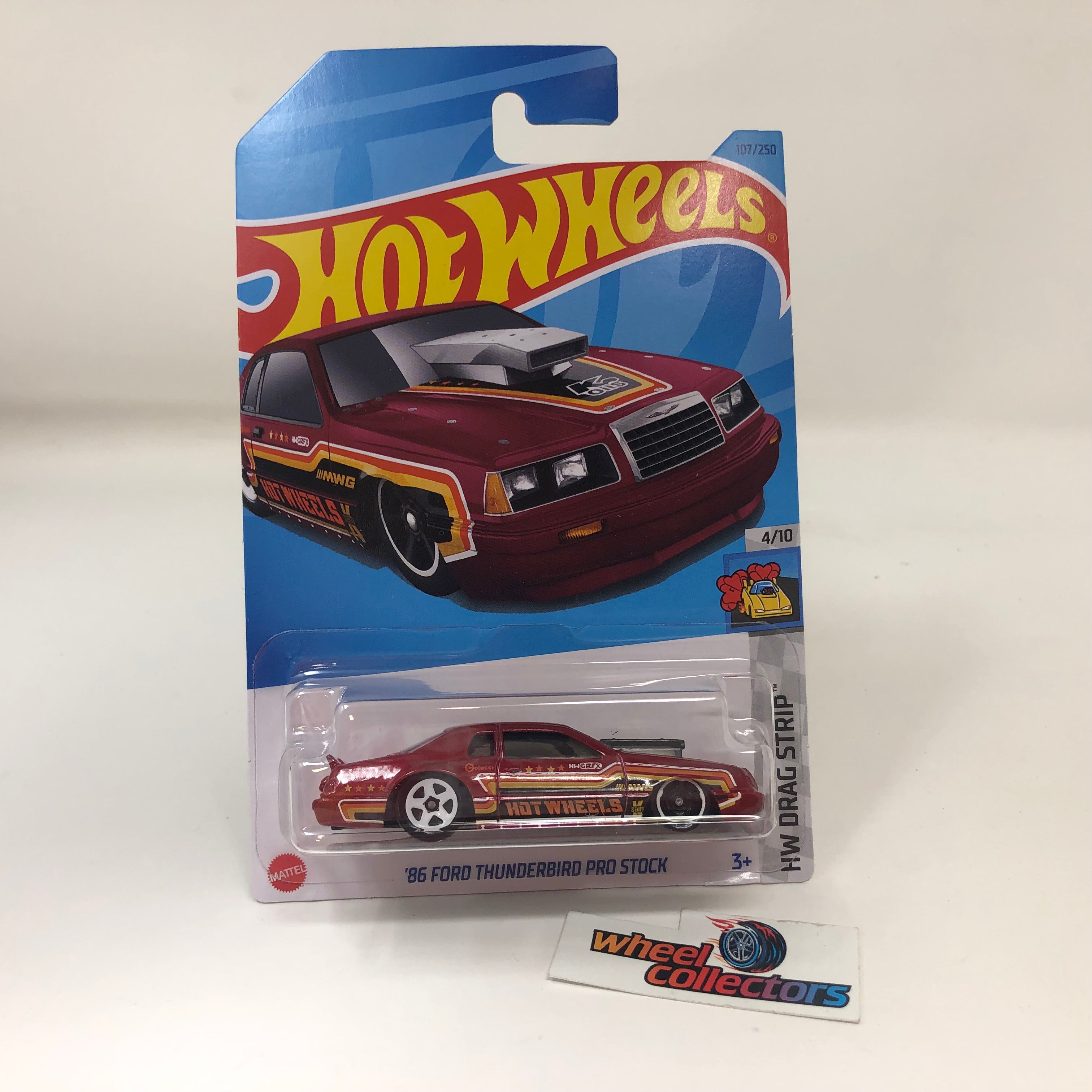 '86 Ford Thunderbird Pro Stock * Burgundy * 2023 Hot Wheels Case P、mySite、hgirdovlk