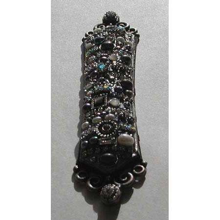 Michal Golan Shades of Gray Swarovski Crystal Mezuzah、mySite、topwebapps