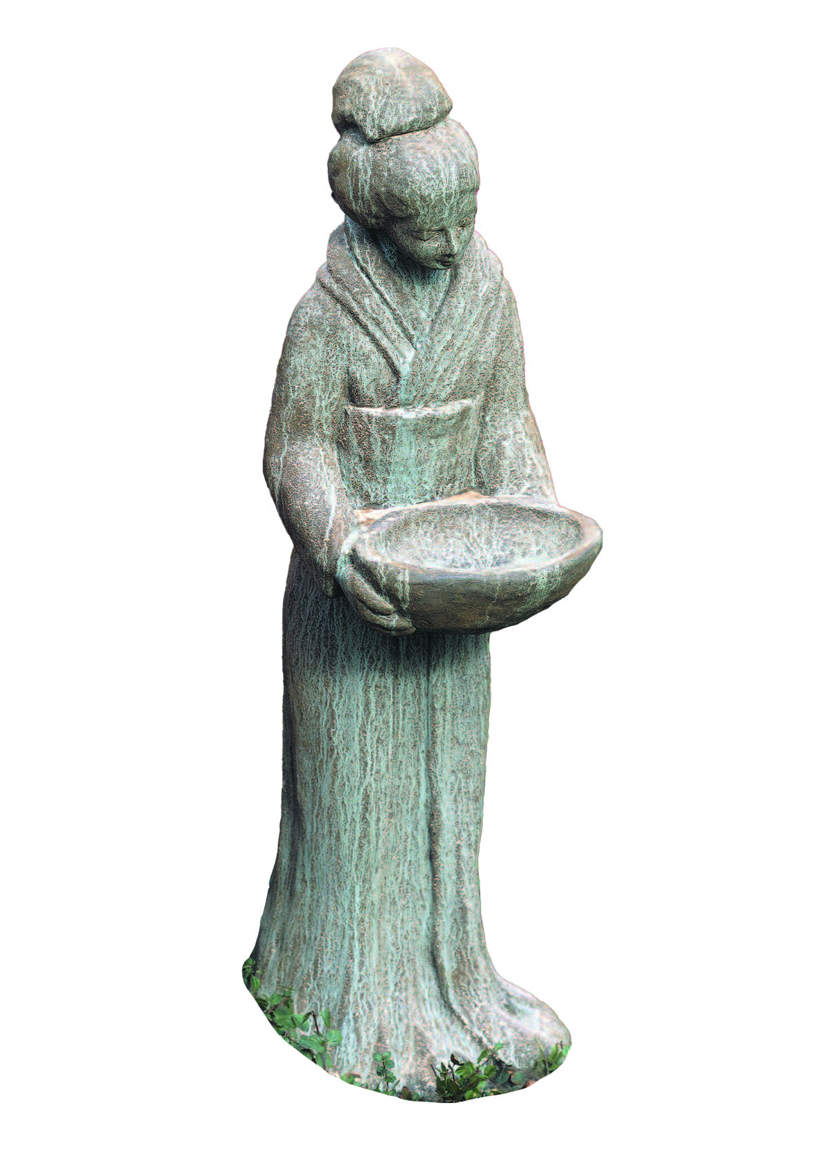 Woman in Kimono with Bowl Garden Statue、mySite、topwebapps