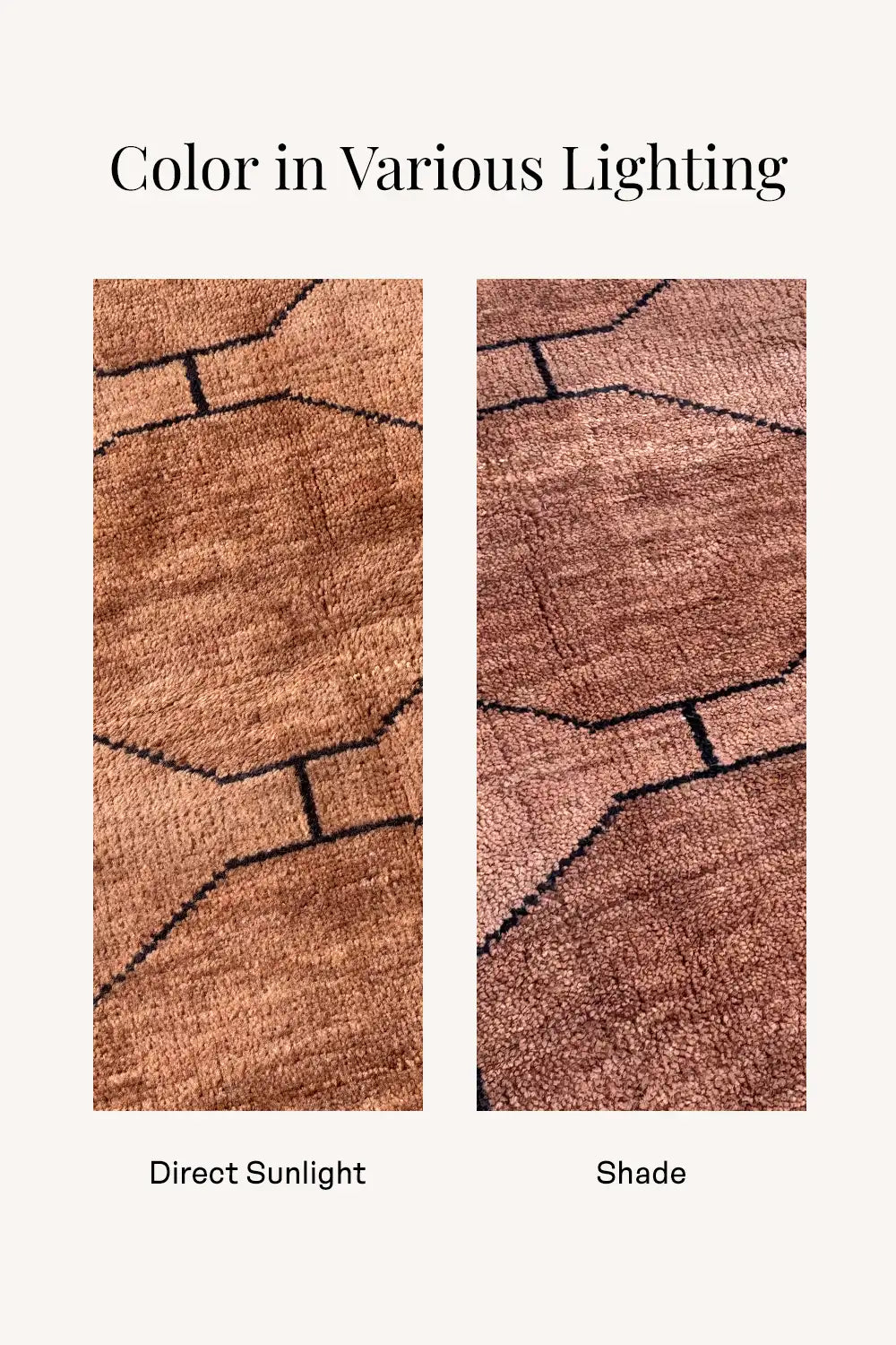 Light Brown Octagon Hand-Knotted Geometric Wool Rug 6x9、mySite、gigharbornorthrealestate