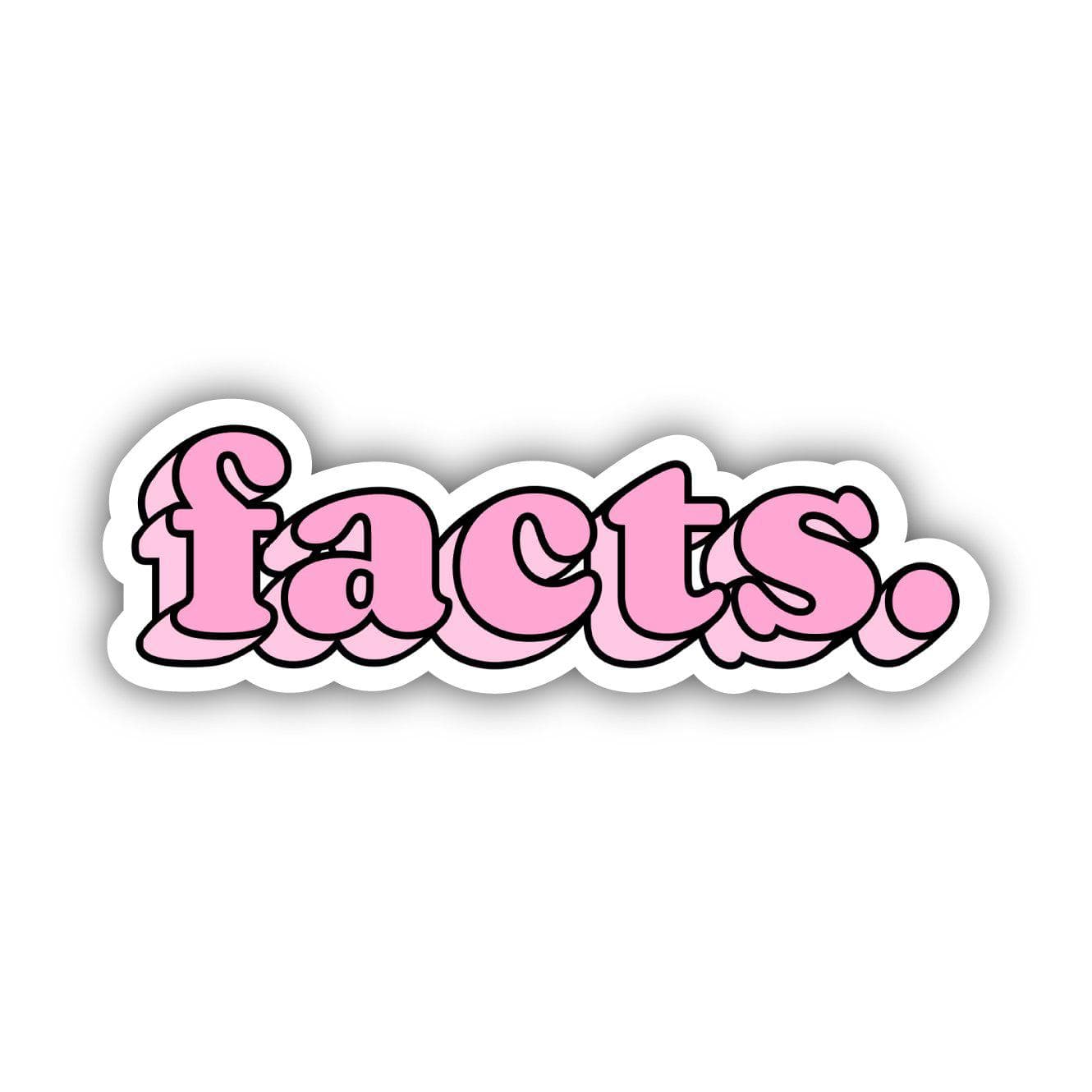  Facts. Bold Pink Aesthetic Sticker、mySite、elrpsem3k
