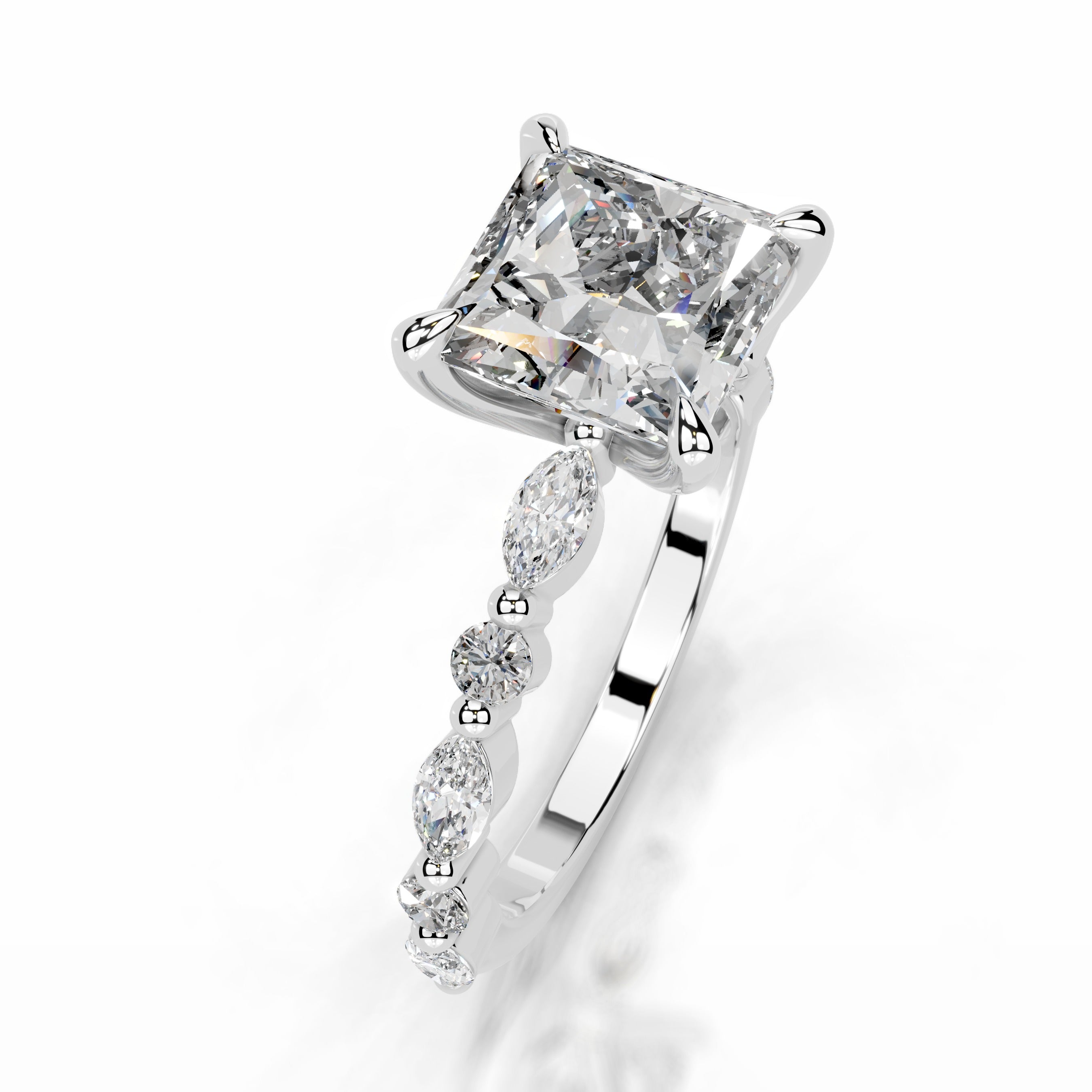 Lagertha Diamond Engagement Ring - Platinum、mySite、hinf8tx79