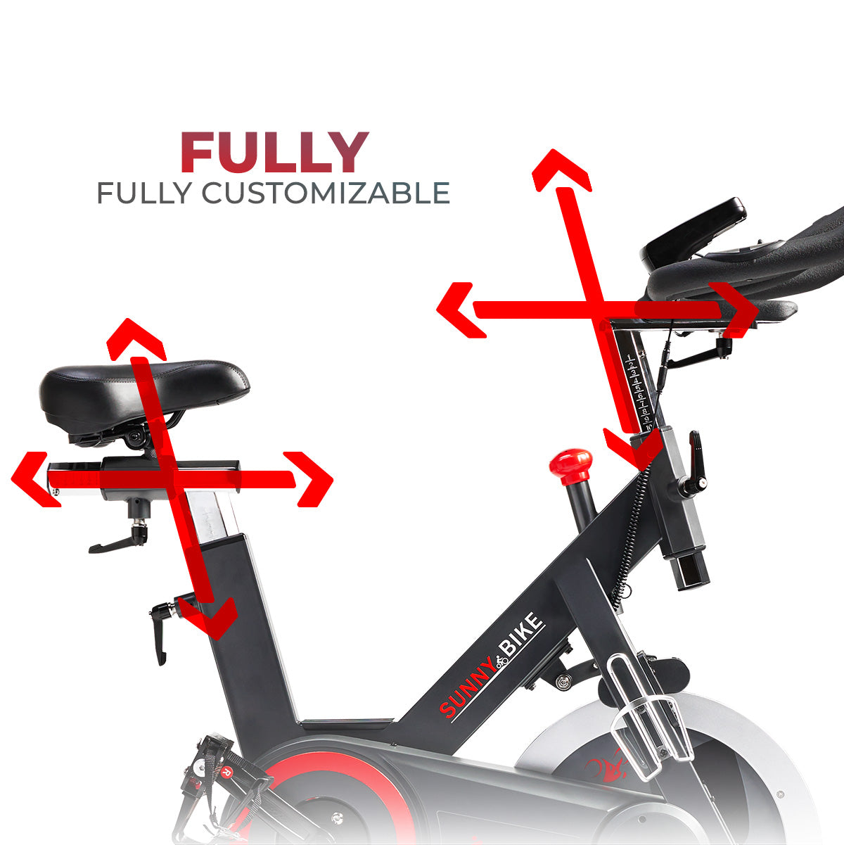  Premium Smart Magnetic Belt Drive Indoor Cycling Exercise Bike with 44LB Flywheel、mySite、ghnorth