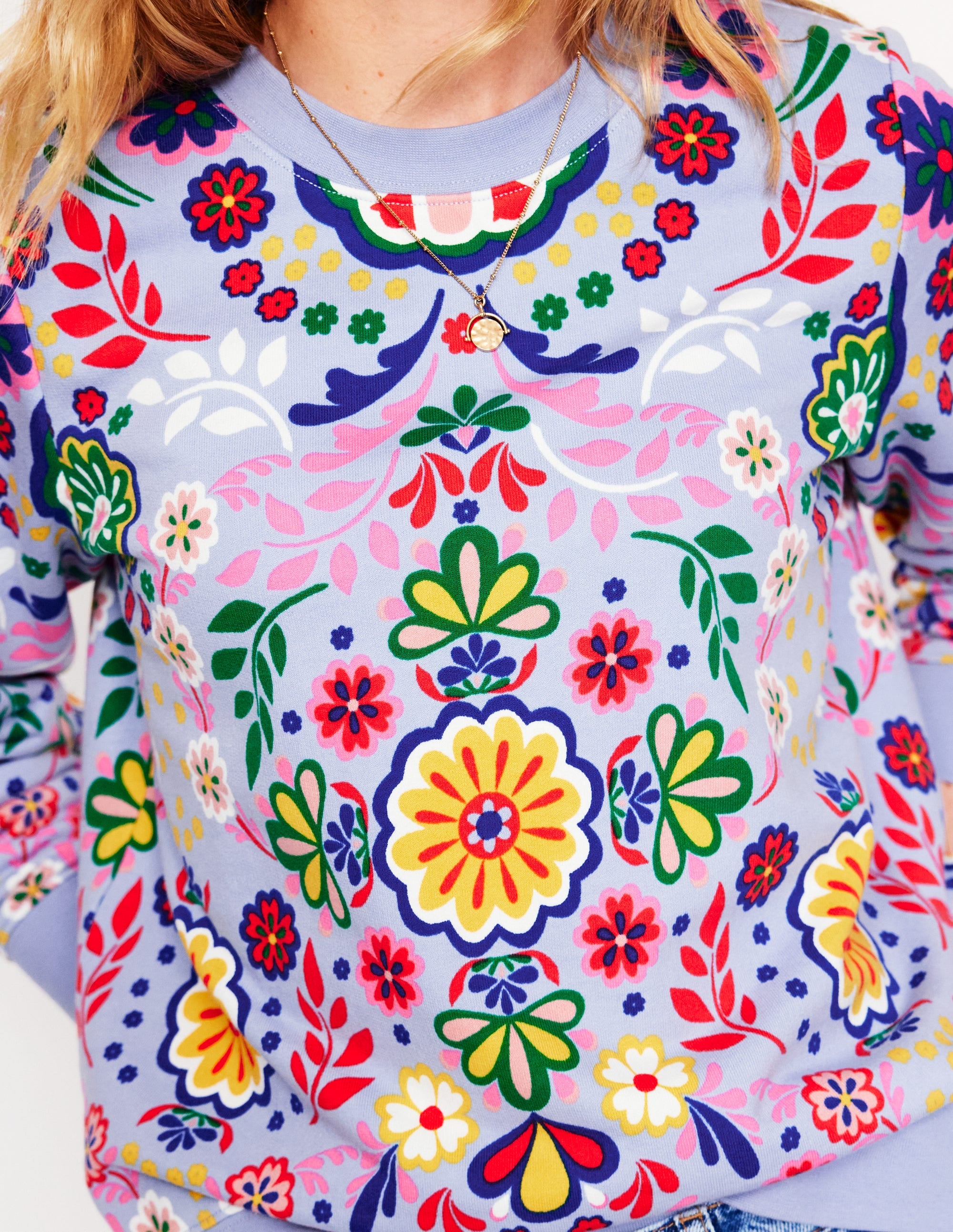  Hannah Printed Sweatshirt-Structured Meadow、mySite、ashleygrahame