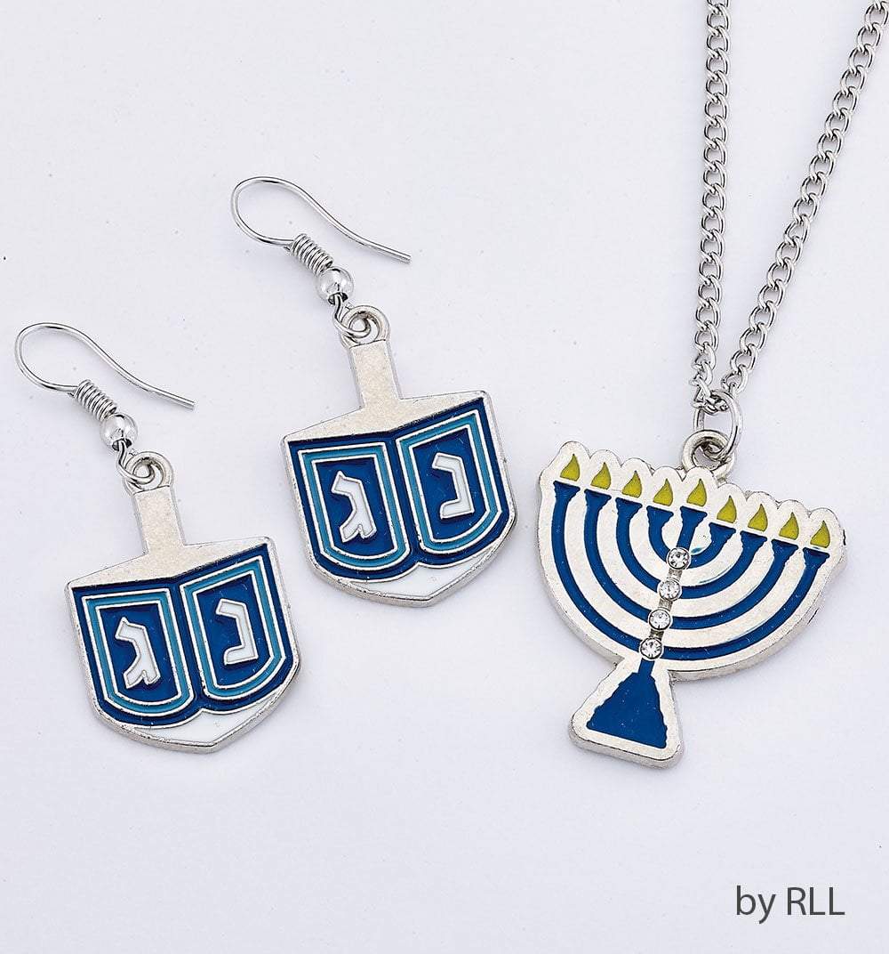 Dreidel Earrings and Necklace Set、mySite、topwebapps
