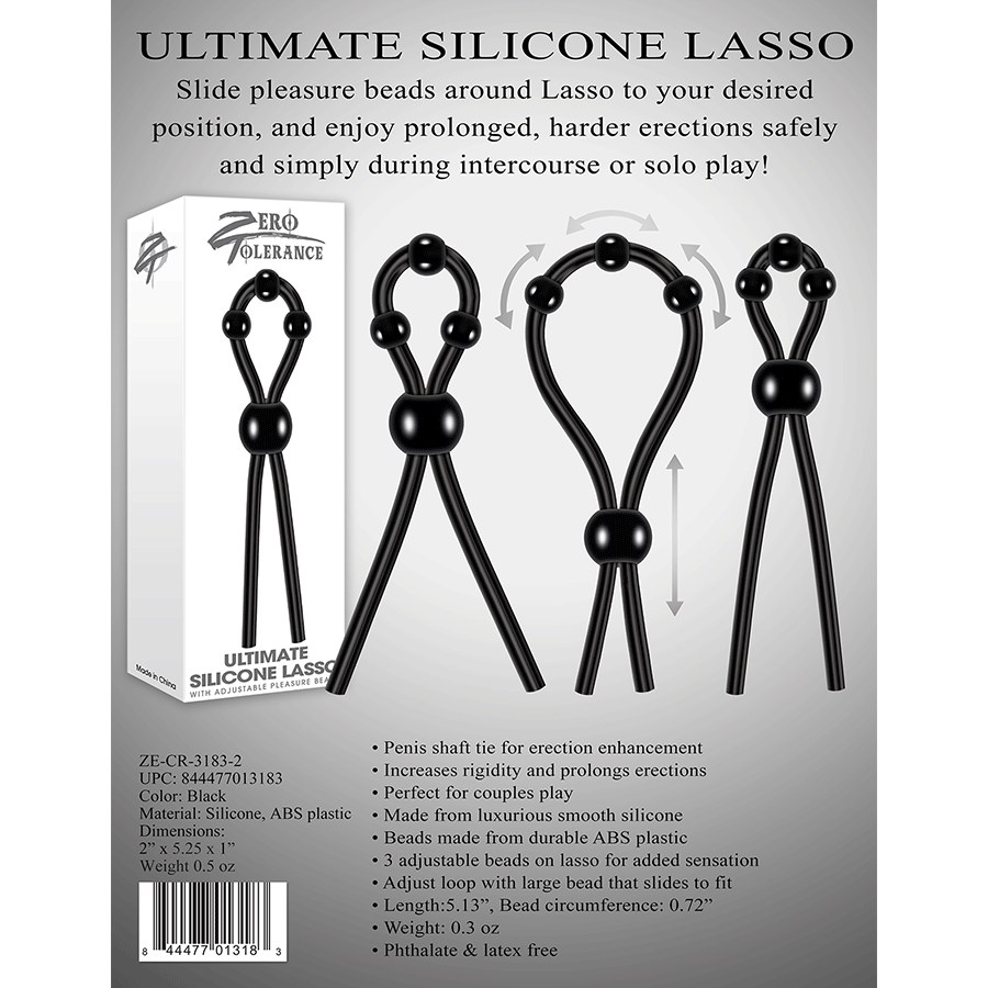 Zero Tolerance Ultimate Silicone Lasso with Adjustable Pleasure Beads、mySite、bottomscart