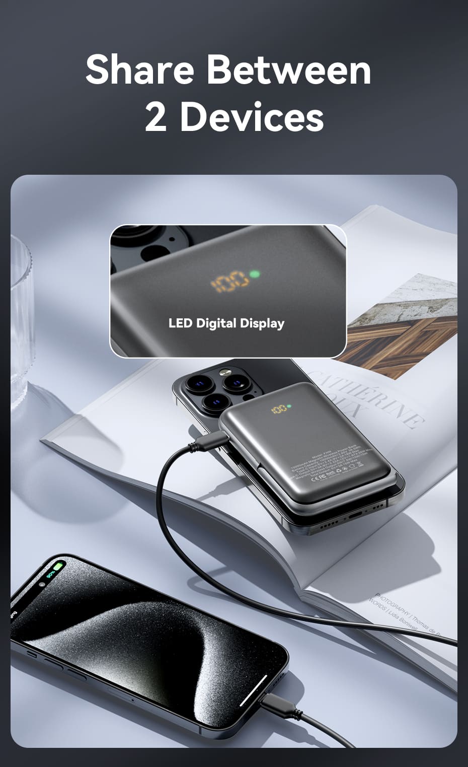 10000mAh Magnetic Wireless Power Bank