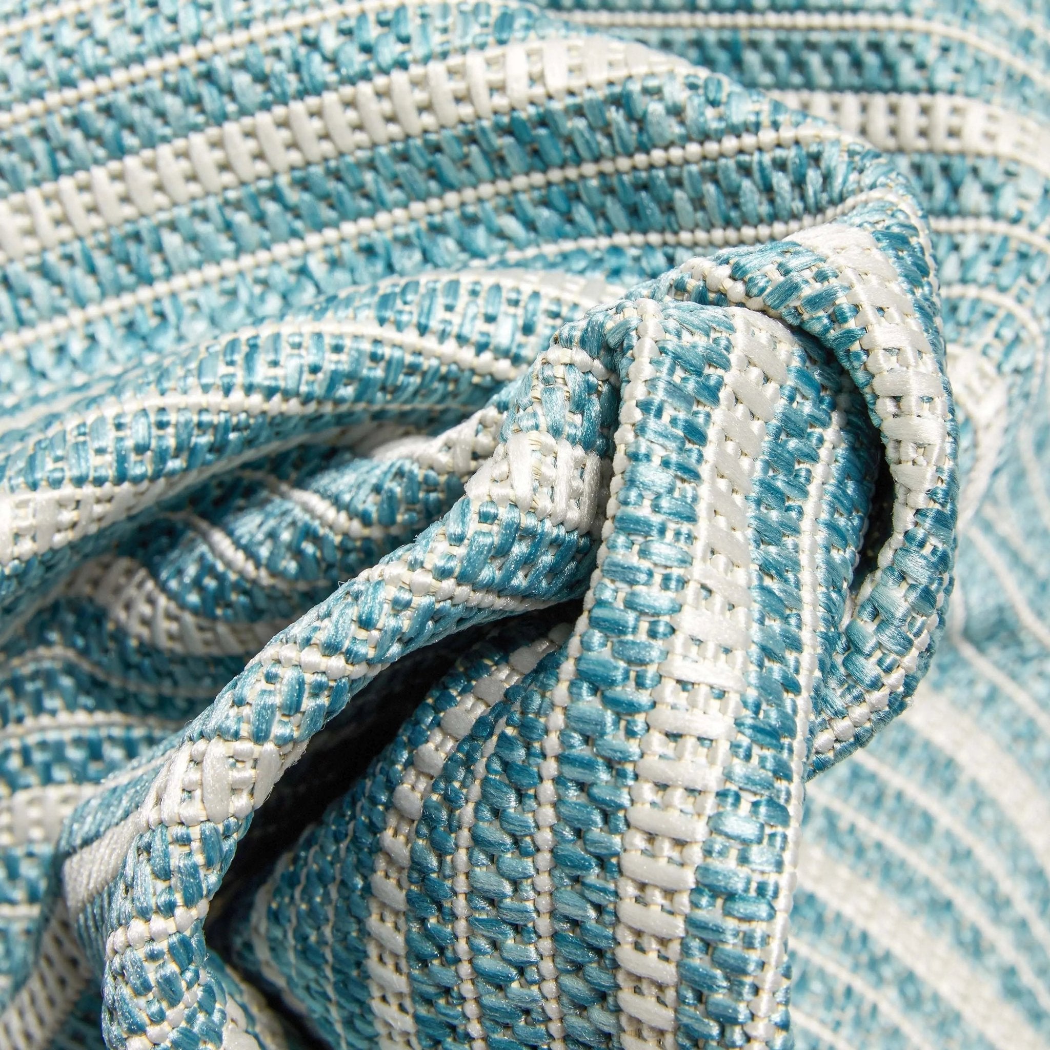 Frankie Modern Stripes Indoor/Outdoor Blue Textured Rug、mySite、gigharbornorthrealestate