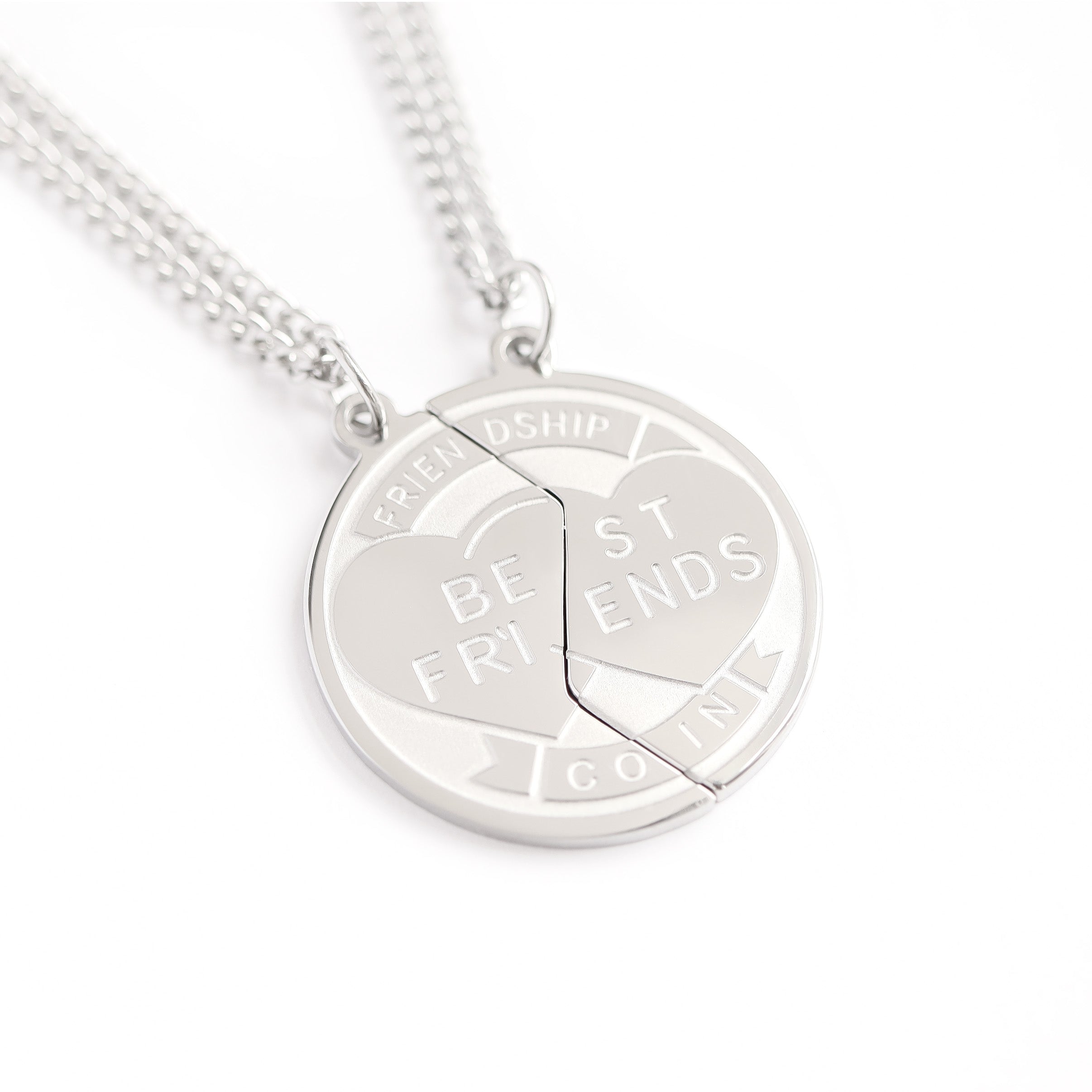 Stainless Steel Best Friend Break Apart Friendship Necklace / SBB0098、mySite、dreamappss