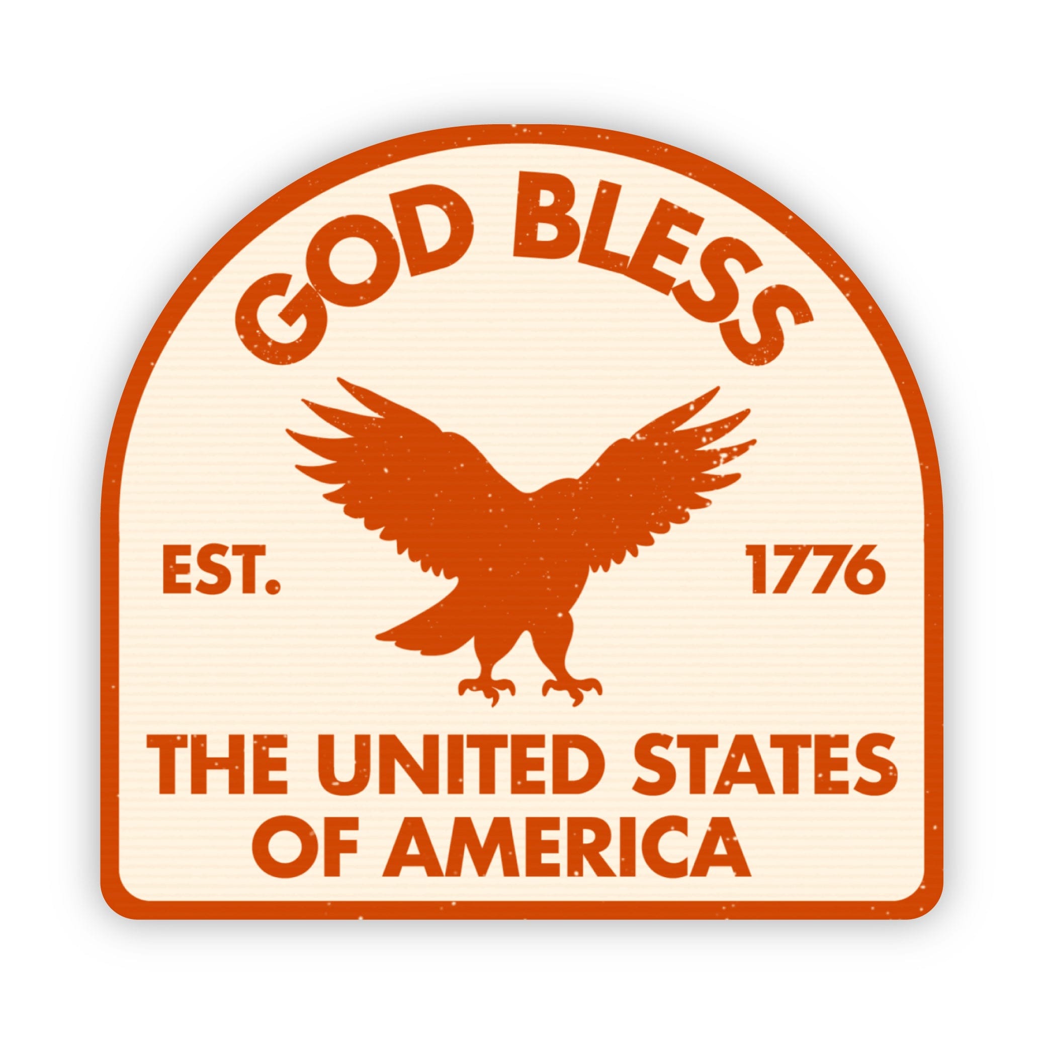  God Bless The United States Of America USA Badge Sticker、mySite、elrpsem3k
