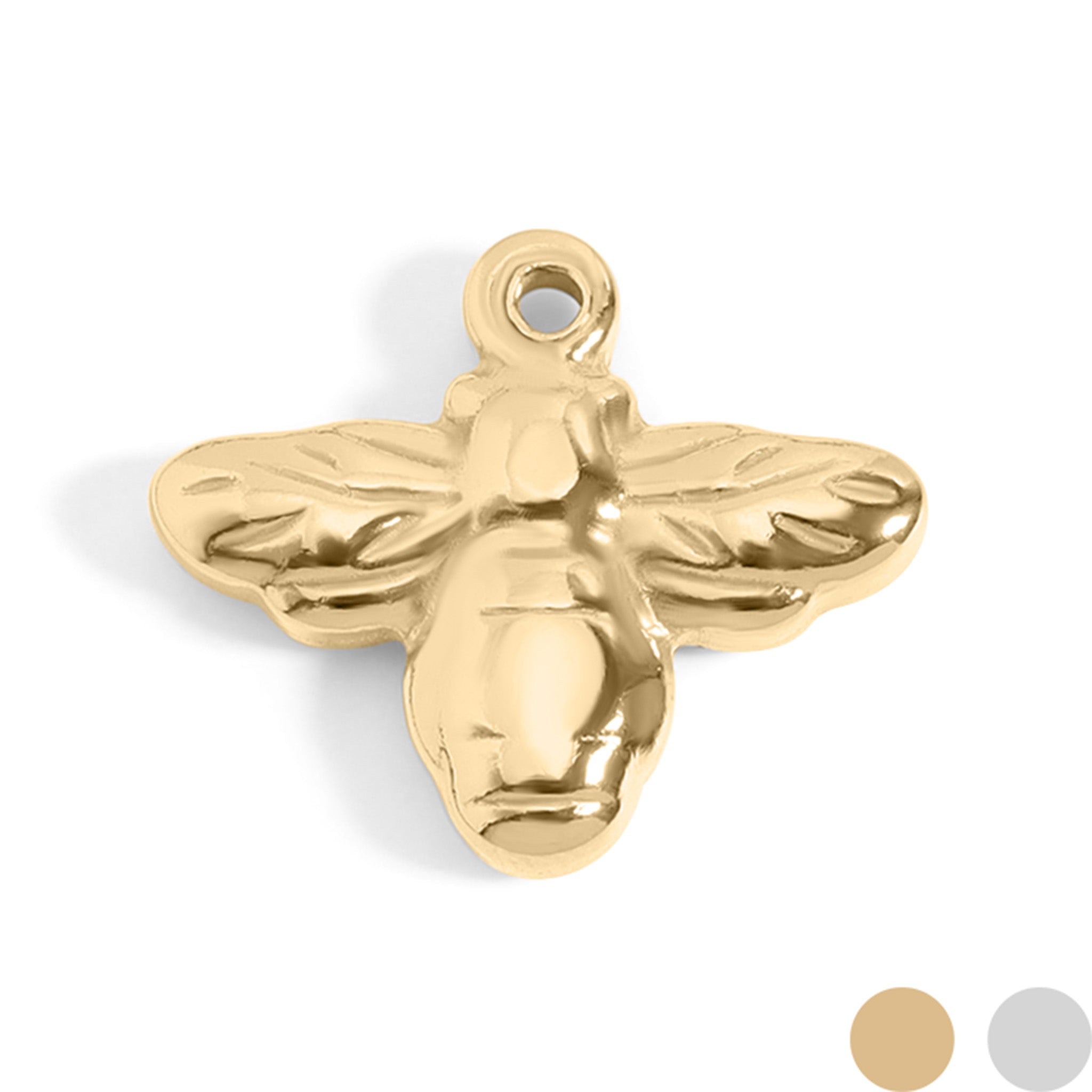 18K Gold PVD Stainless Steel Bee Charm / PDL0102、mySite、dreamappss