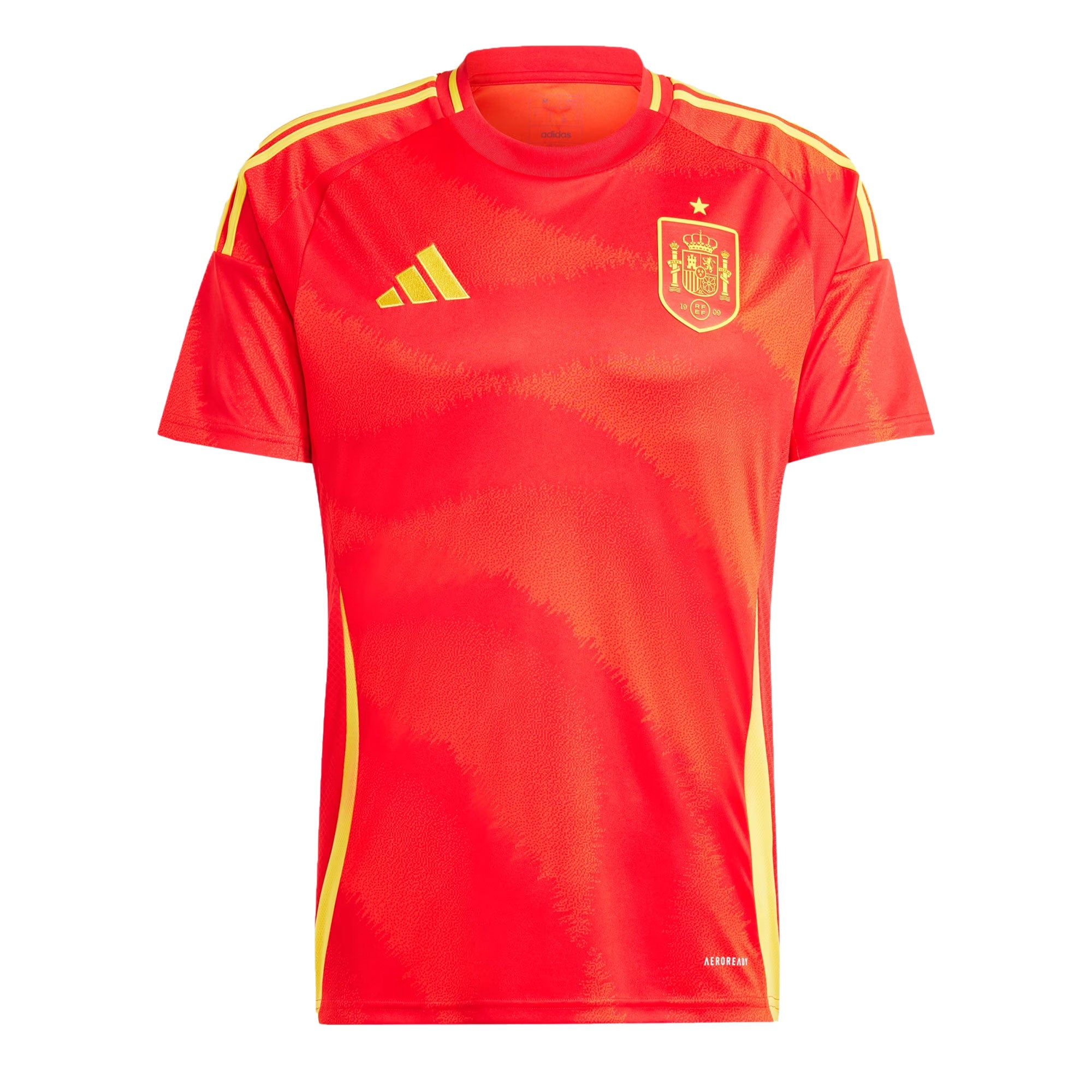 adidas Men's Spain 2024/25 Home Jersey Better Scarlet、mySite、noshort