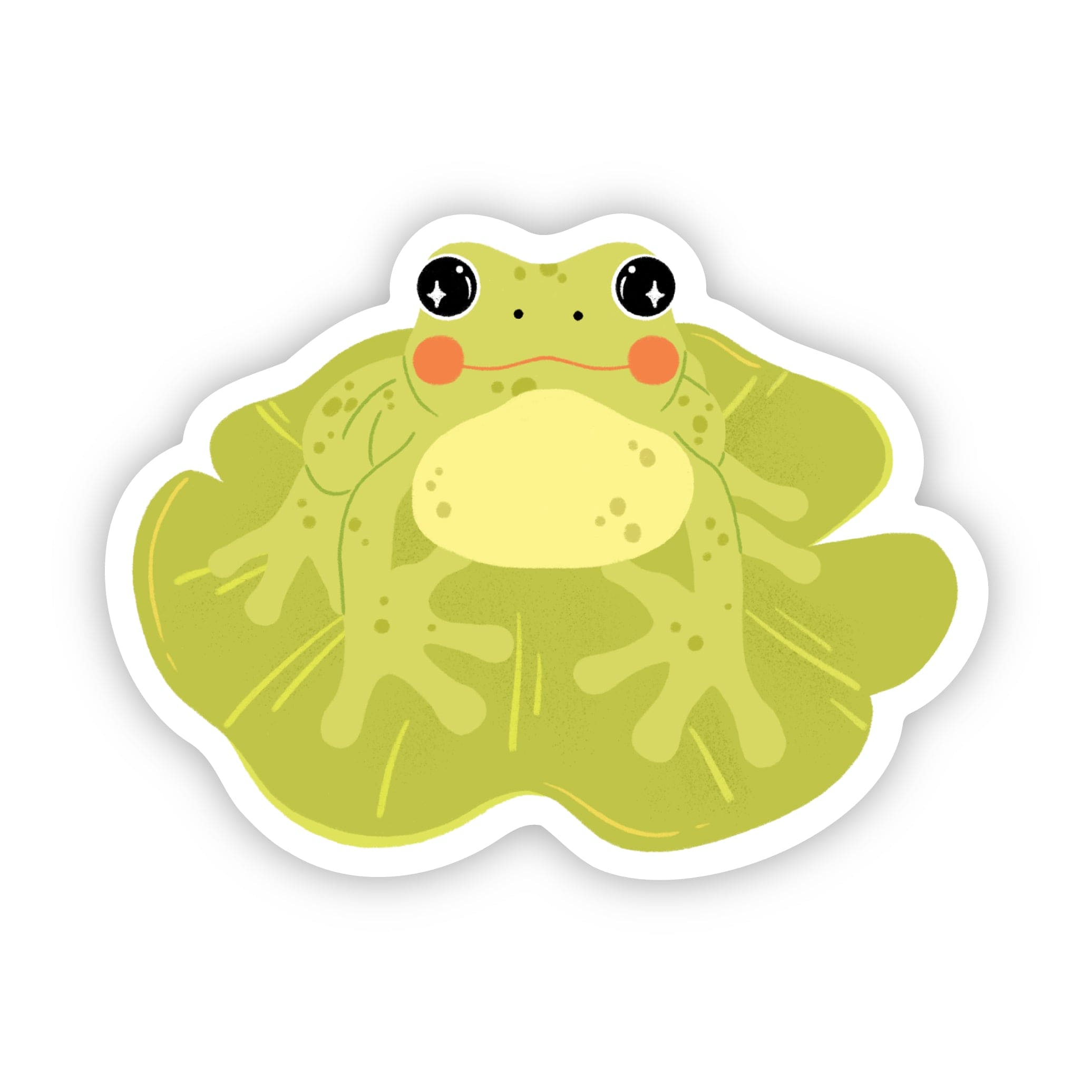  Frog on Lily Pad Sticker、mySite、ghnorth