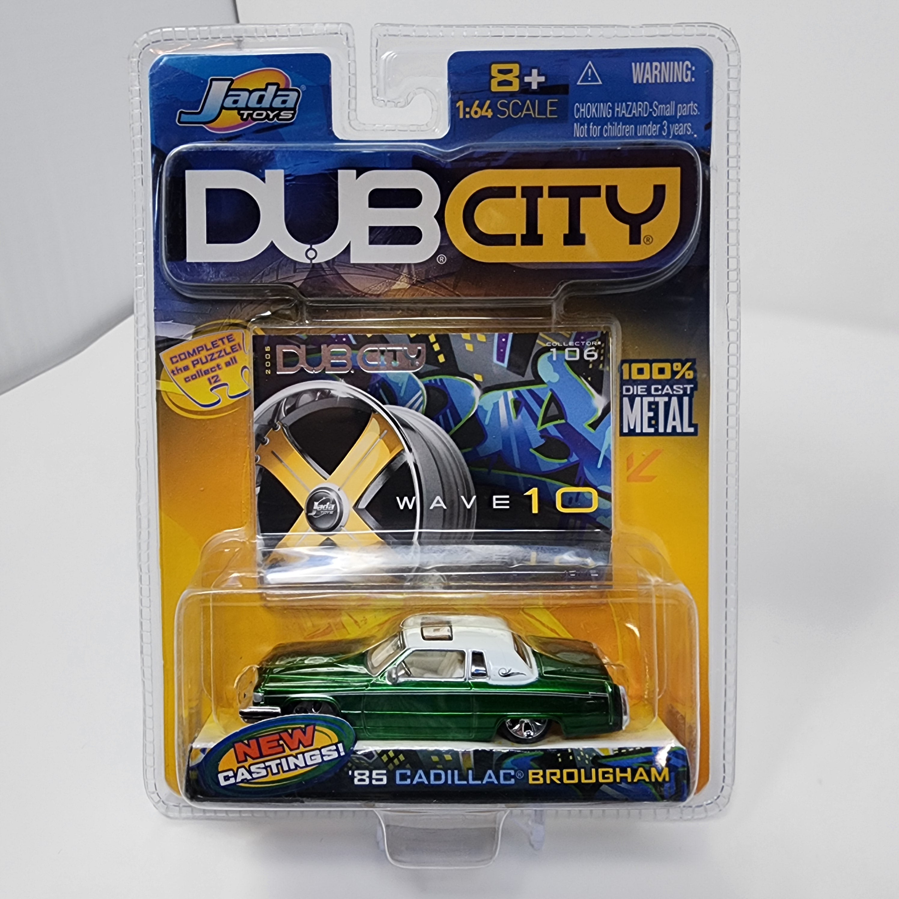 '85 Cadillac Brougham * GREEN * Jada Toys 1:64 Scale Dub City、mySite、hgirdovlk