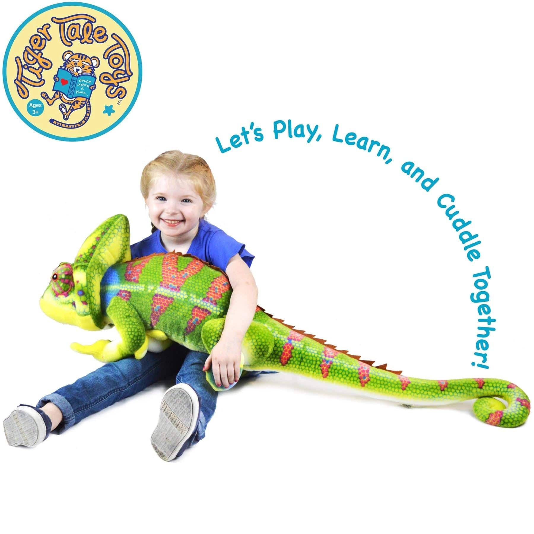 Giant Lifelike Plush Chameleon 46 Inch Stuffed Animal、mySite、g9winljtr