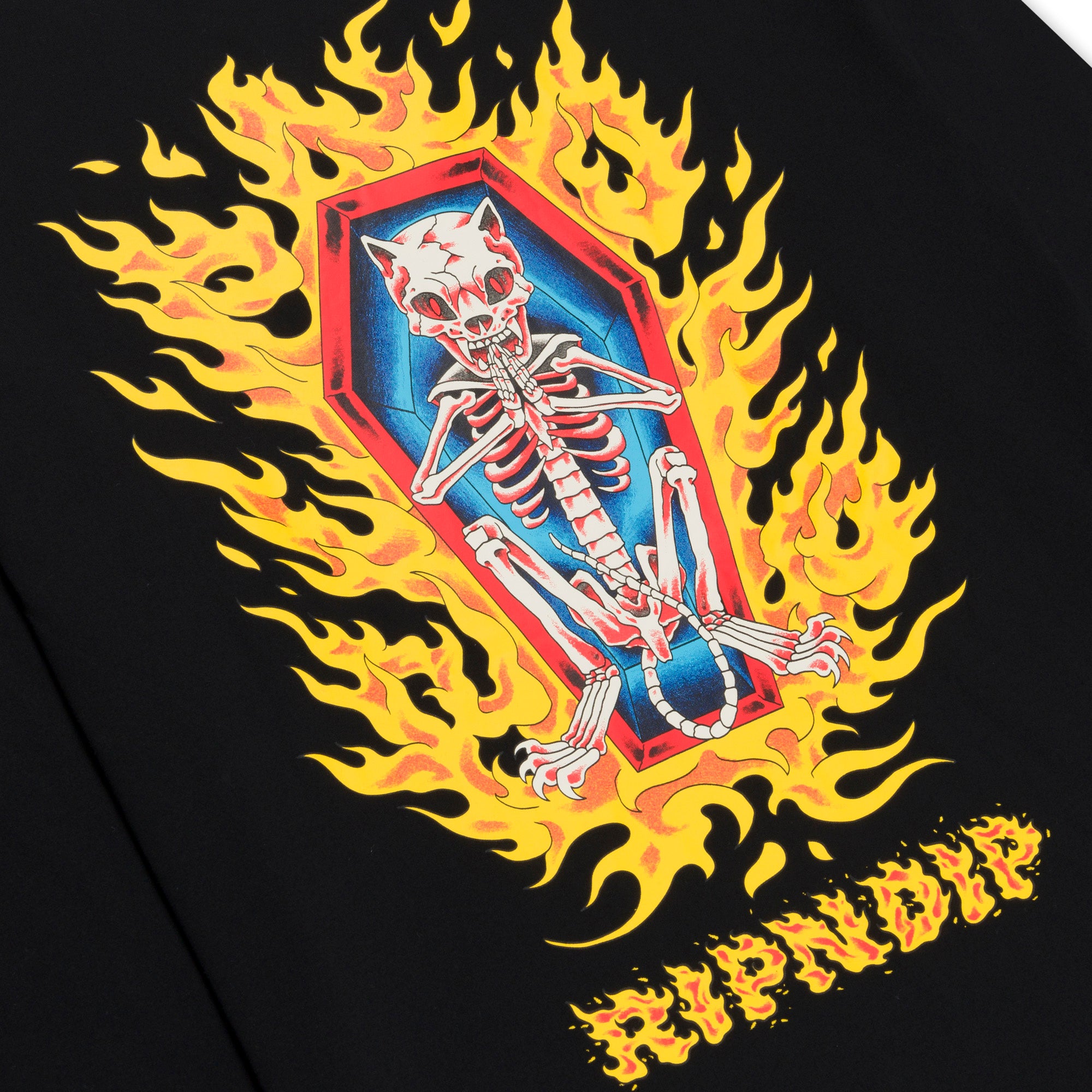  Burn In Heck Long Sleeve (Black)、mySite、merchandisen