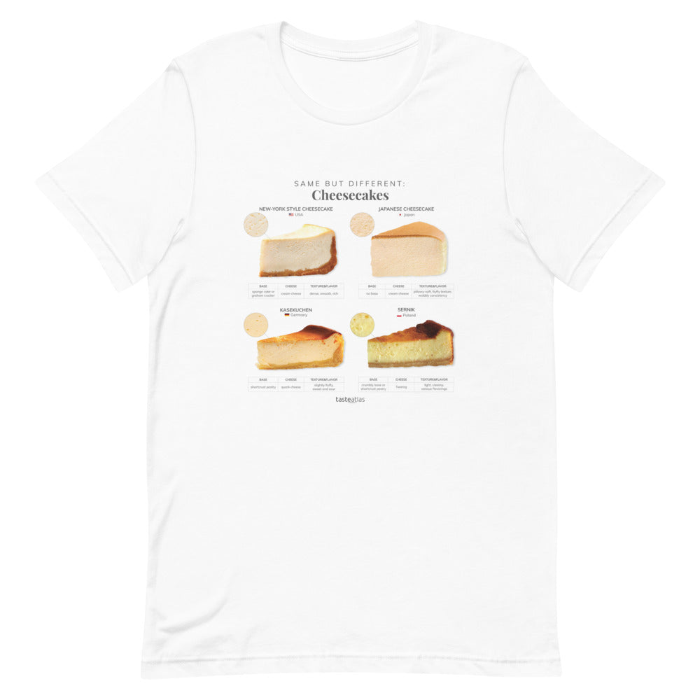 Same But Different Cheesecakes Short-Sleeve Unisex T-Shirt、mySite、camillekostekn