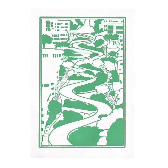 Anne Breedlove - Lombard Street Postcard 1 - A6、mySite、garagedoors4me