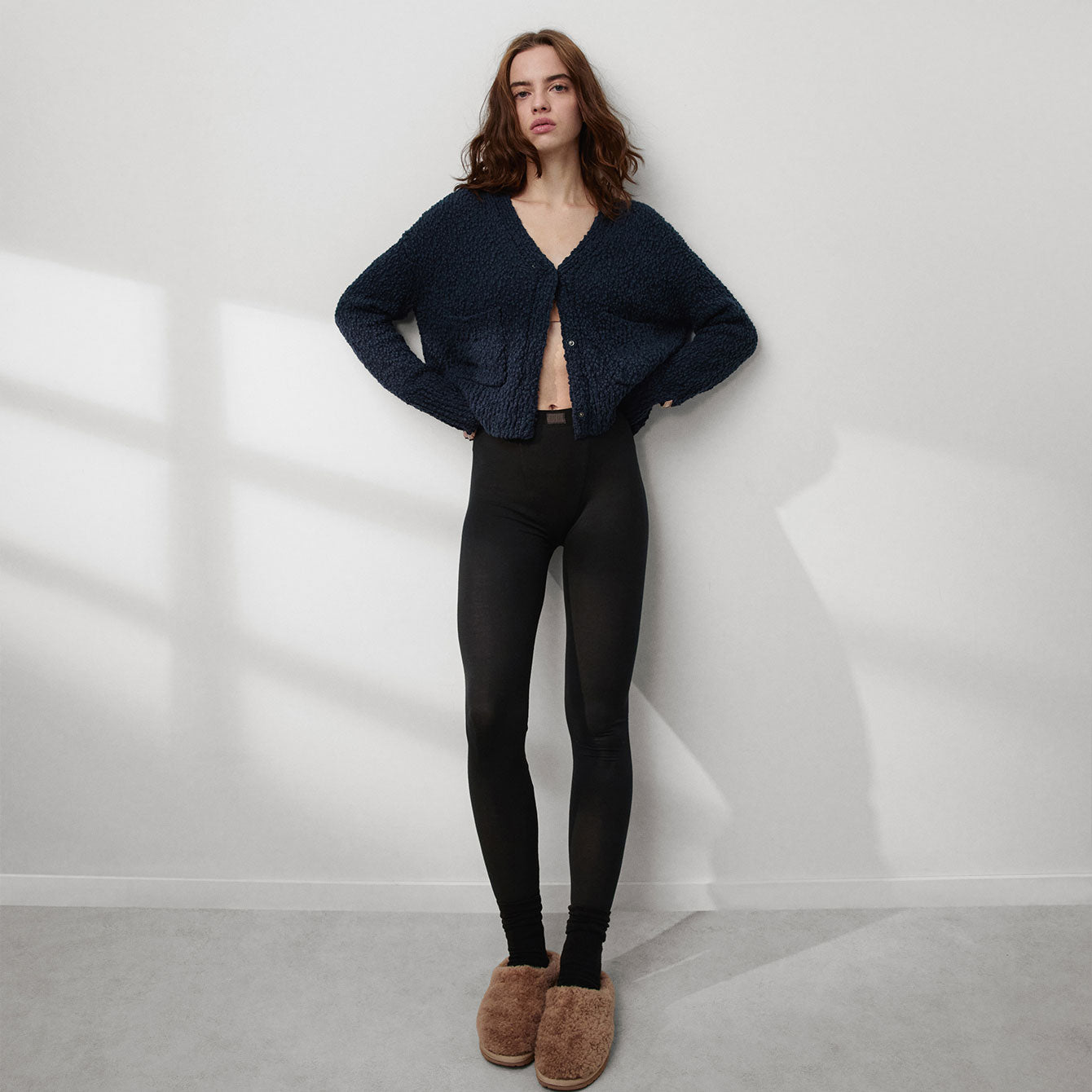 Textured Cotton Snap Front Cardigan、mySite、bengalsvssteelers