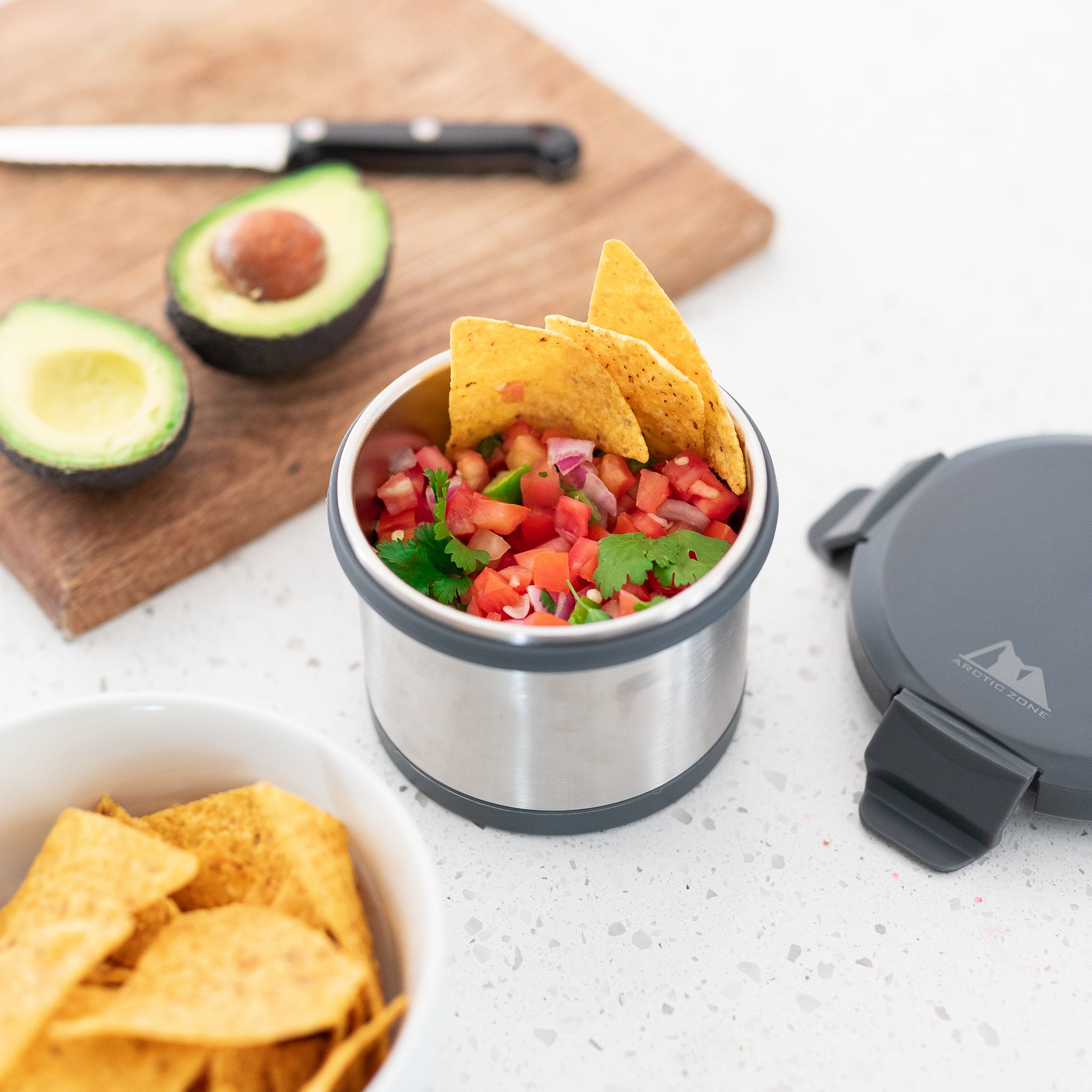 Leak Proof 16oz Thermal Bowl With Safe & Easy 4-Lock Lid、mySite、noshort