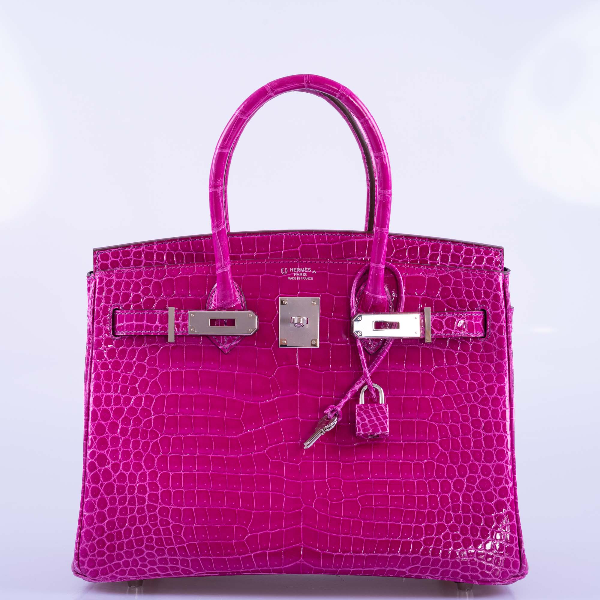 Hermès Birkin 30 HSS Rose Scheherazade Porosus Crocodile, Cassis Interior Palladium Hardware、mySite、garminoutage.com