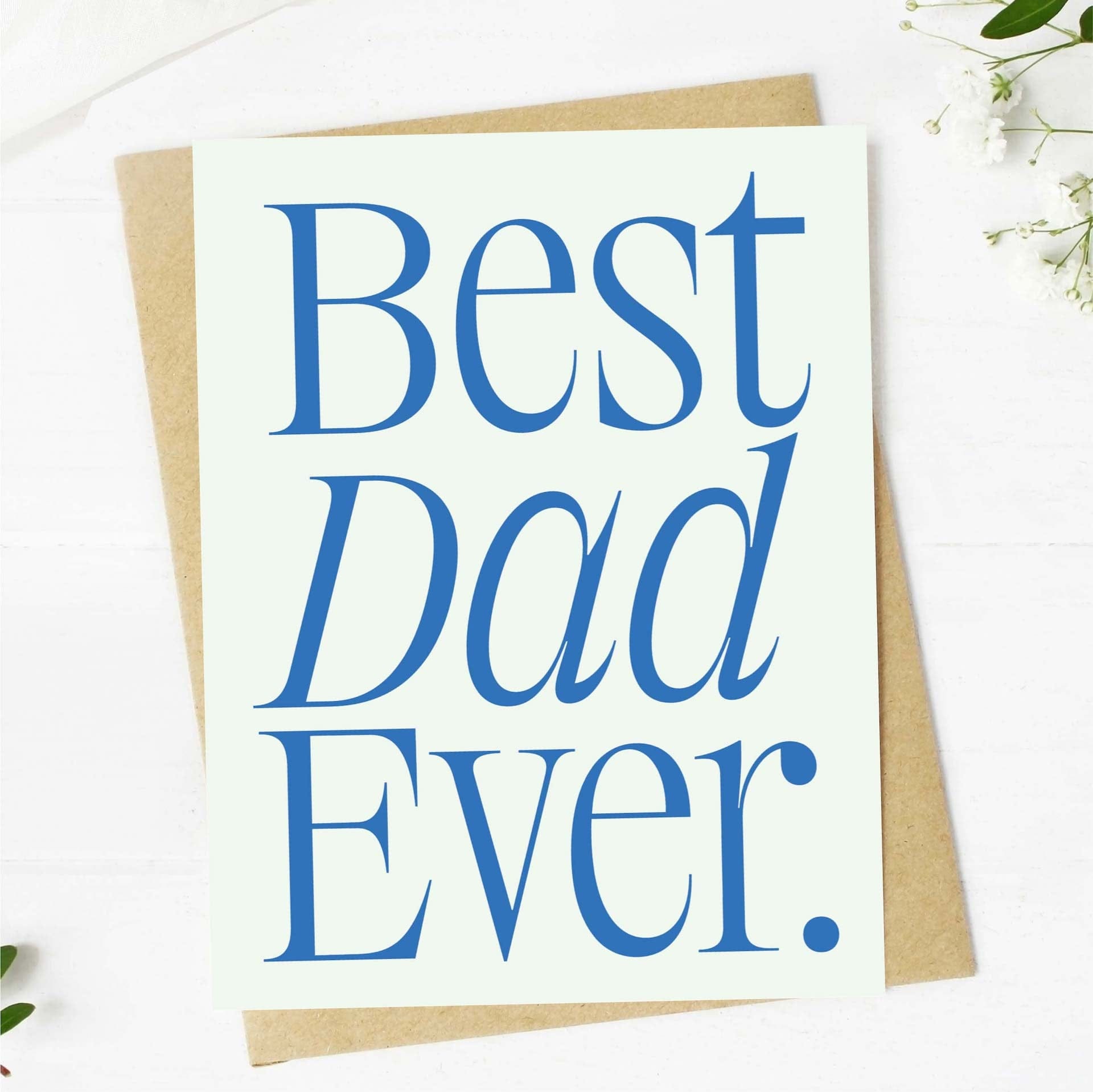  Best Dad Ever Father's Day Card、mySite、elrpsem3k