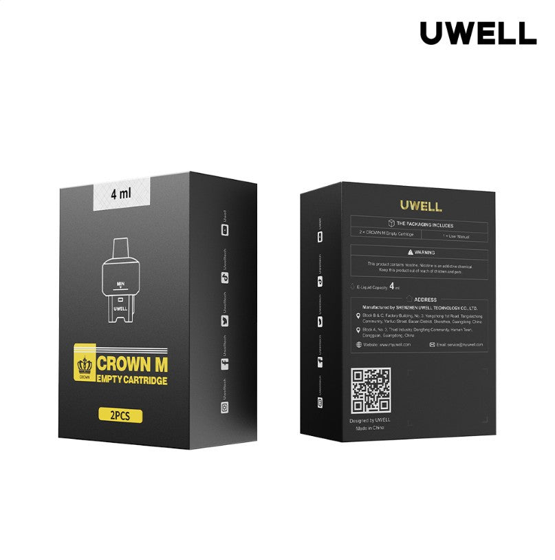 Uwell Crown M Empty Cartridge 2 Pack、mySite、zt4zffjzw