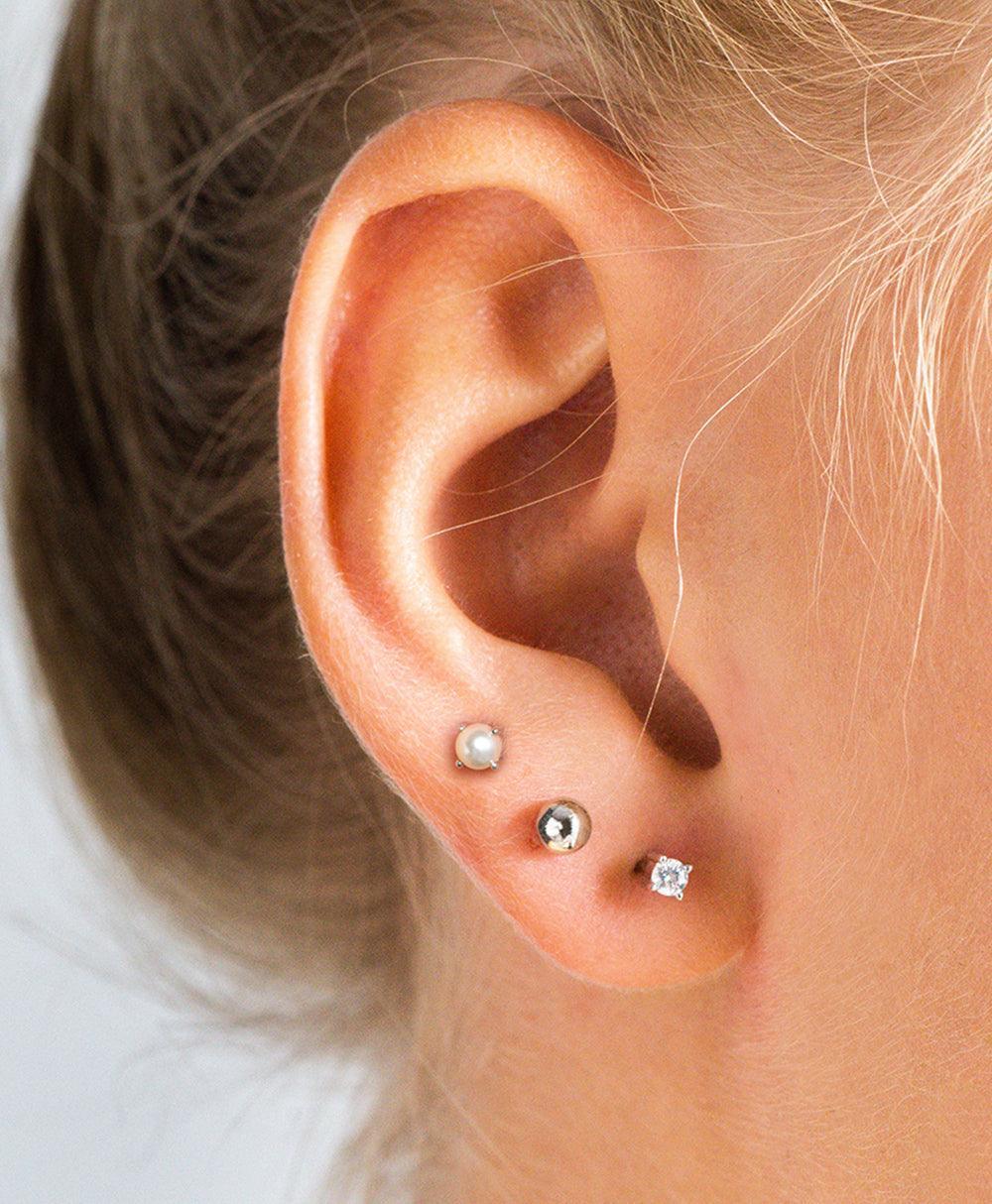  Vision Studs Set Silver Plated