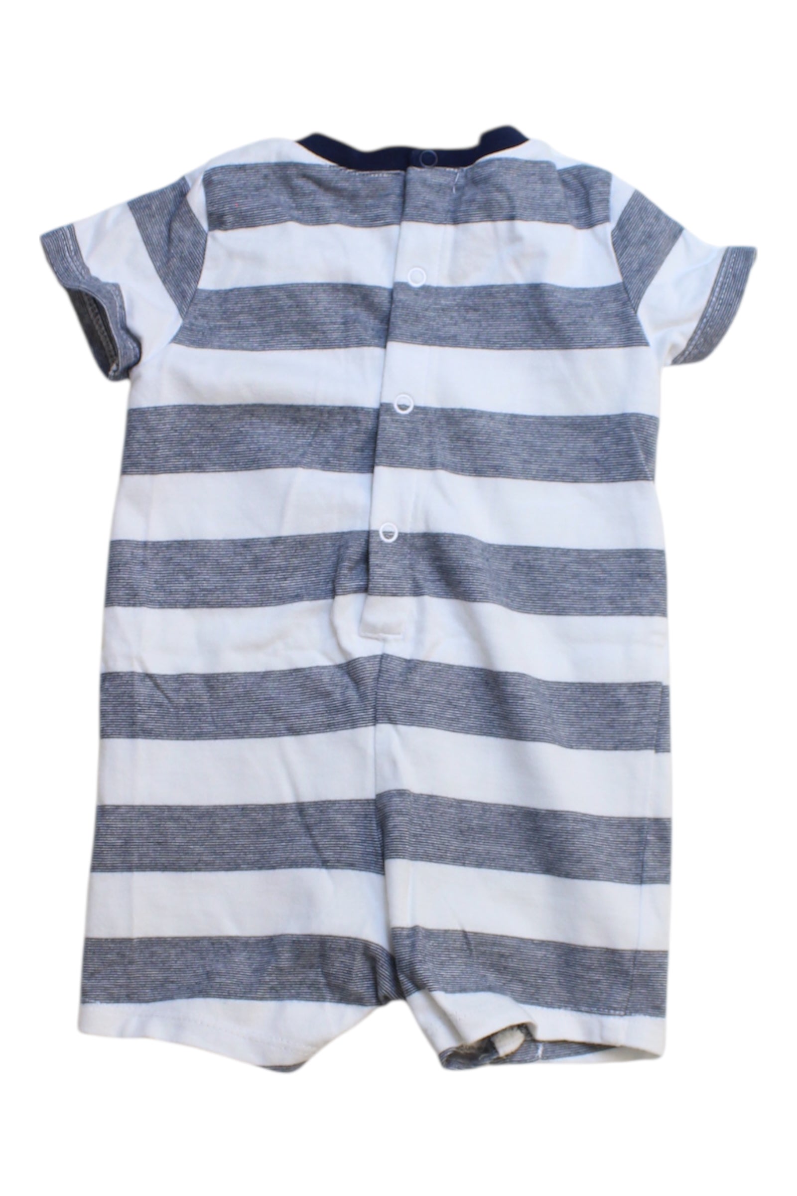 Boss Striped Short Sleeve Romper 0-3M、mySite、g9winljtr