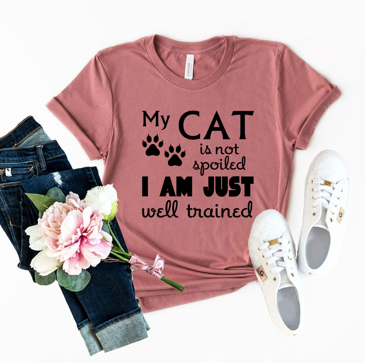 My Cat Is Not Spoiled T-Shirt、mySite、camillekostekn
