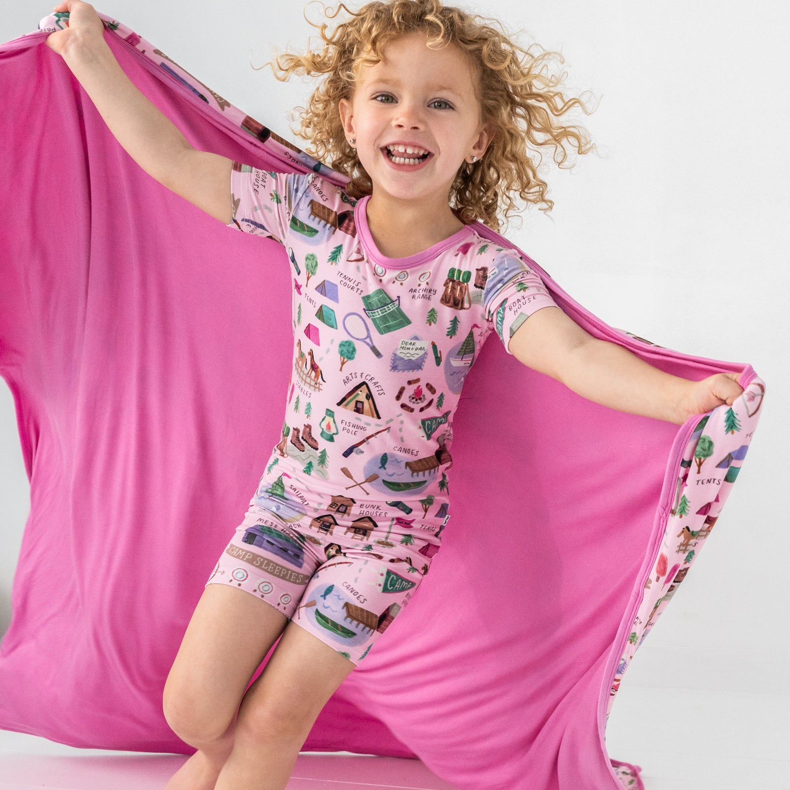  Pink Camp Sleepies Large Cloud Blanket®、mySite、layawaytickets