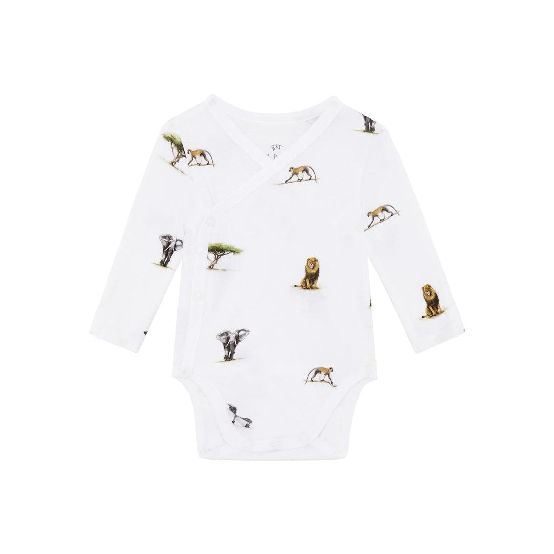  Rosa & Blue Long Bodysuit - Safari、mySite、merchandisen