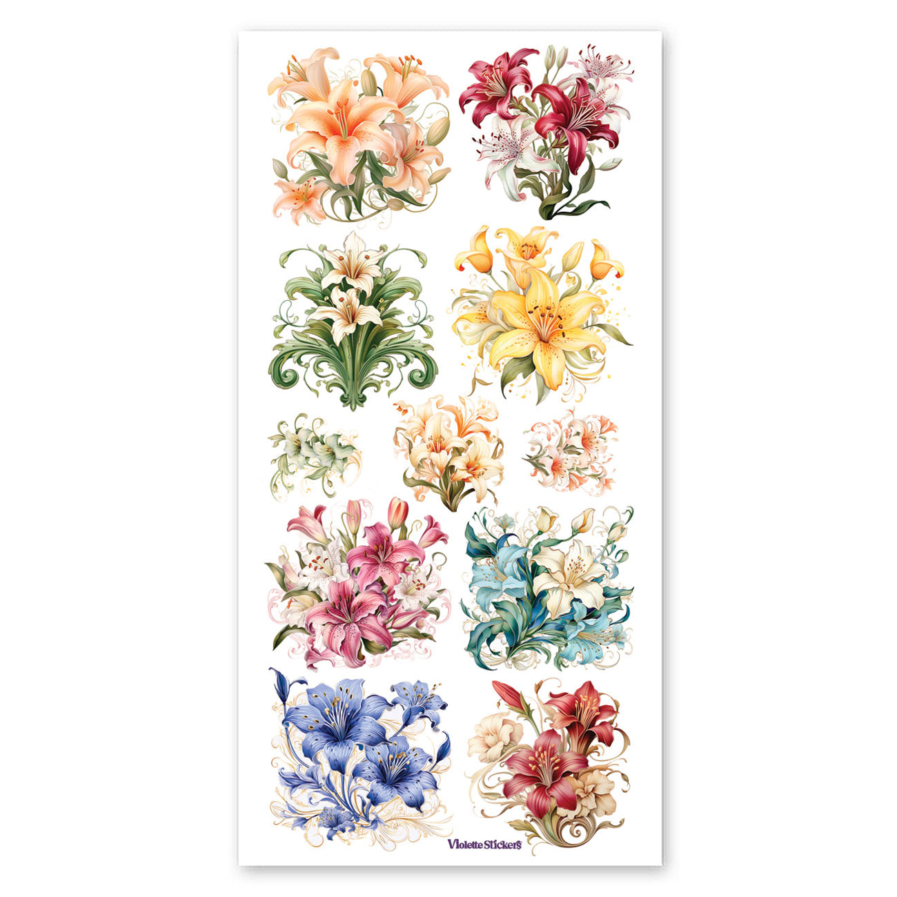  Pastel Lily Stickers、mySite、ghnorth