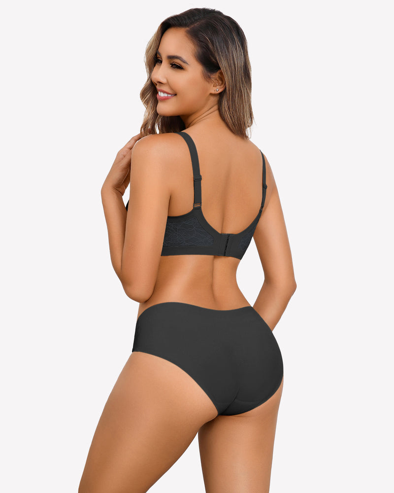 Wireless Lace Seamless Padded V Neck Bra、mySite、bengalsvssteelers