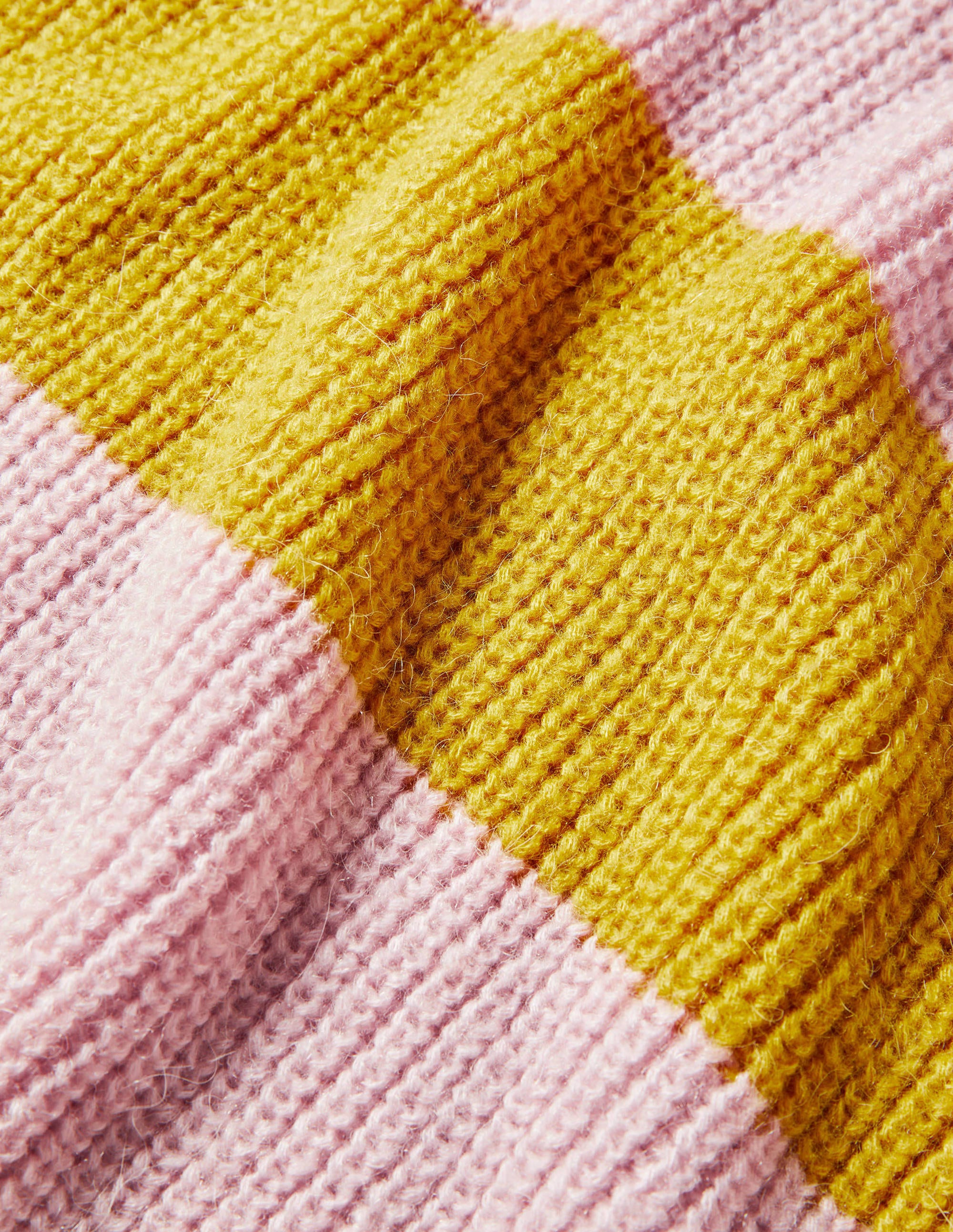  Blouson Cuff Fluffy Jumper-Pink, Yellow Multistripe、mySite、ashleygrahame