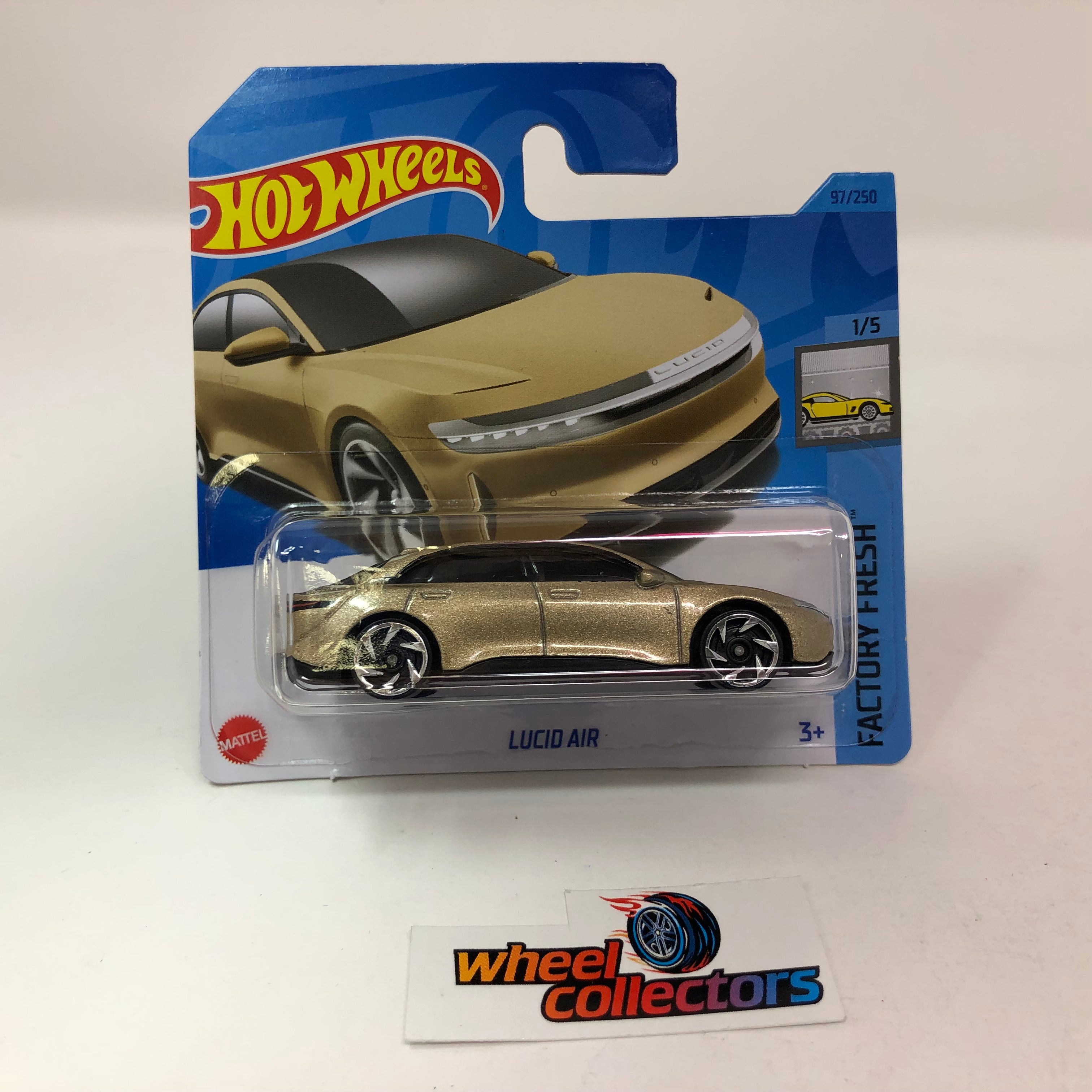Lucid Air #97 * Gold * 2023 Hot Wheels Case D Short Card、mySite、hgirdovlk