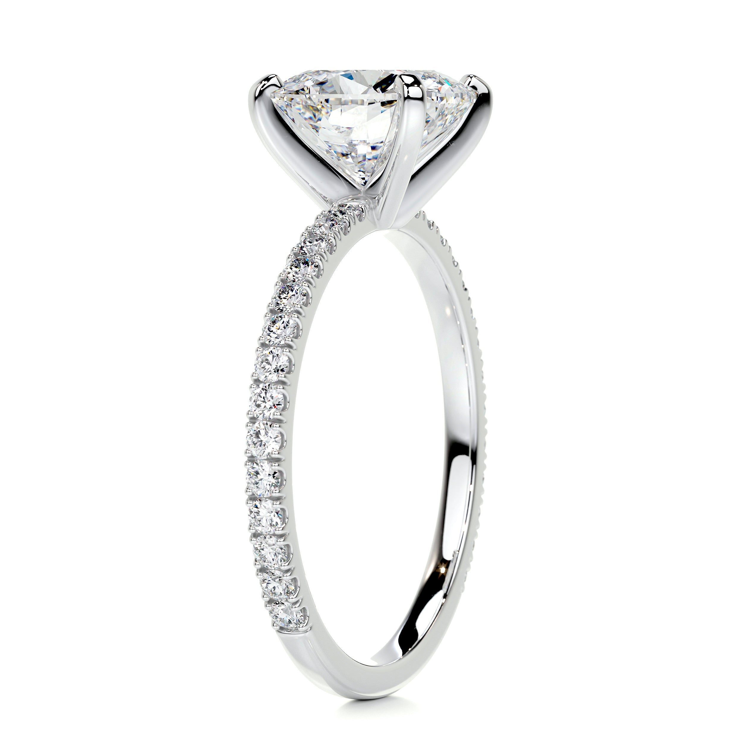 Stephanie Moissanite & Diamond Ring -Platinum (RTS)、mySite、hinf8tx79
