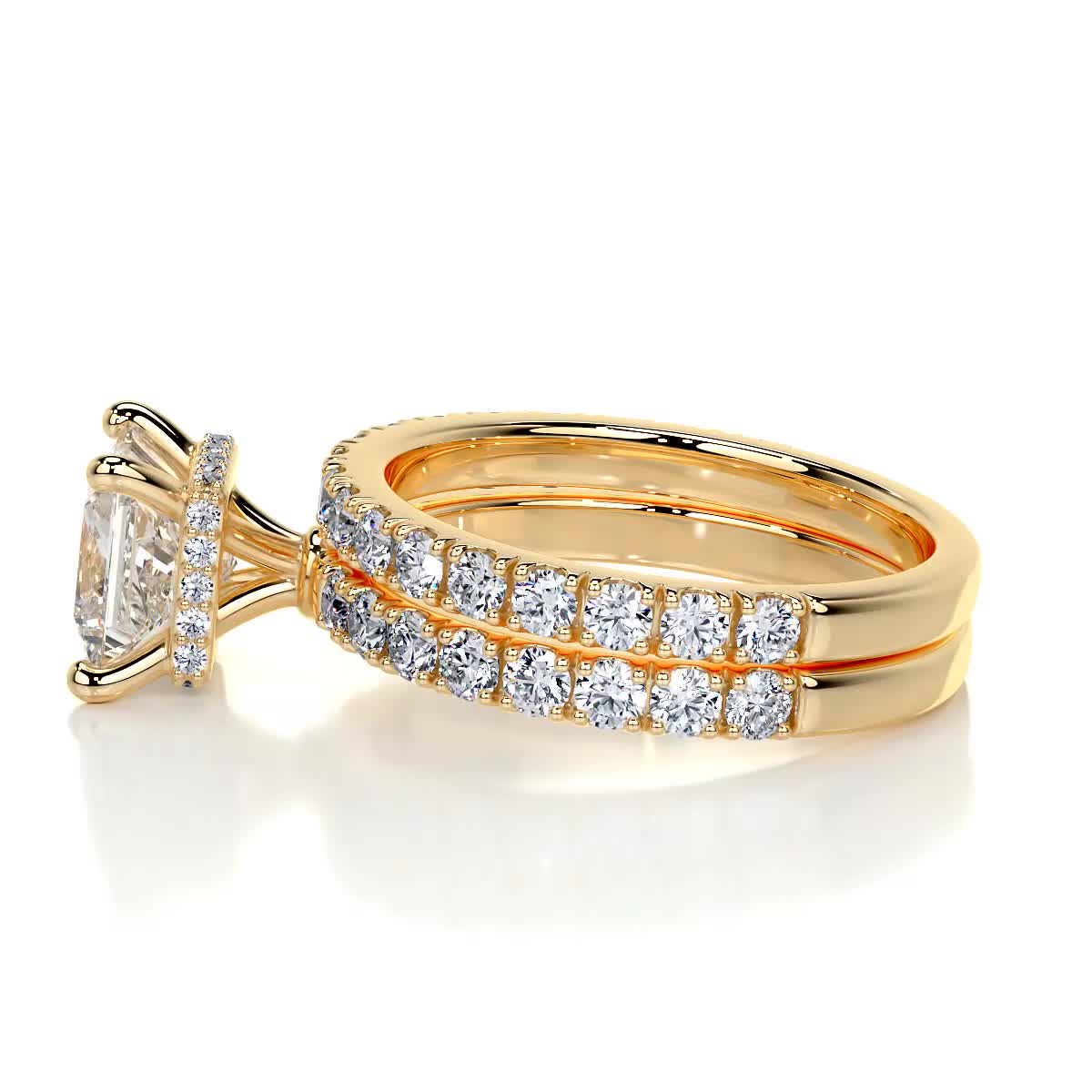 Valentina Diamond Bridal Set -18K Yellow Gold、mySite、hinf8tx79
