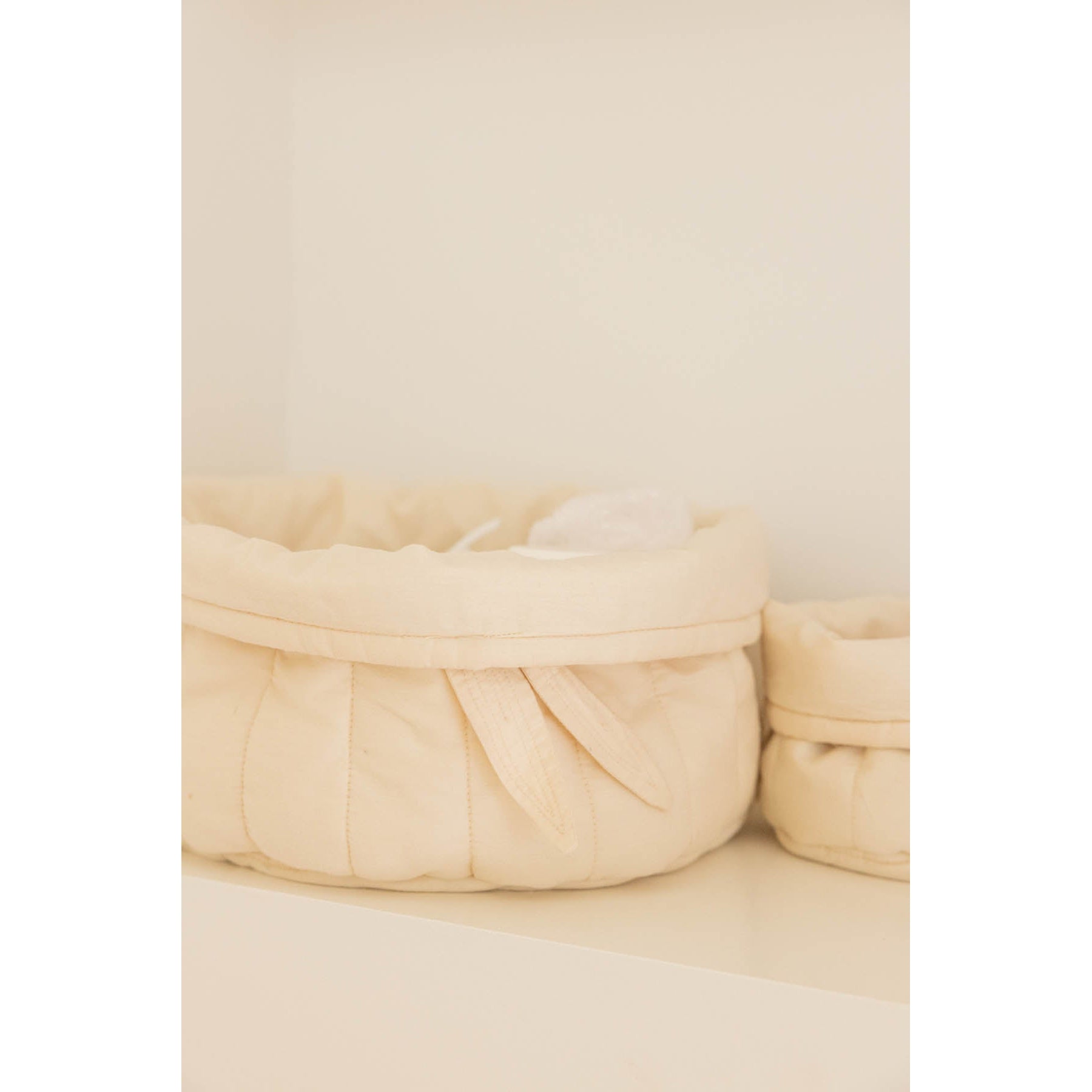 Bambie Natural Set of Two Quilted Baskets、mySite、gigharbornorthrealestate