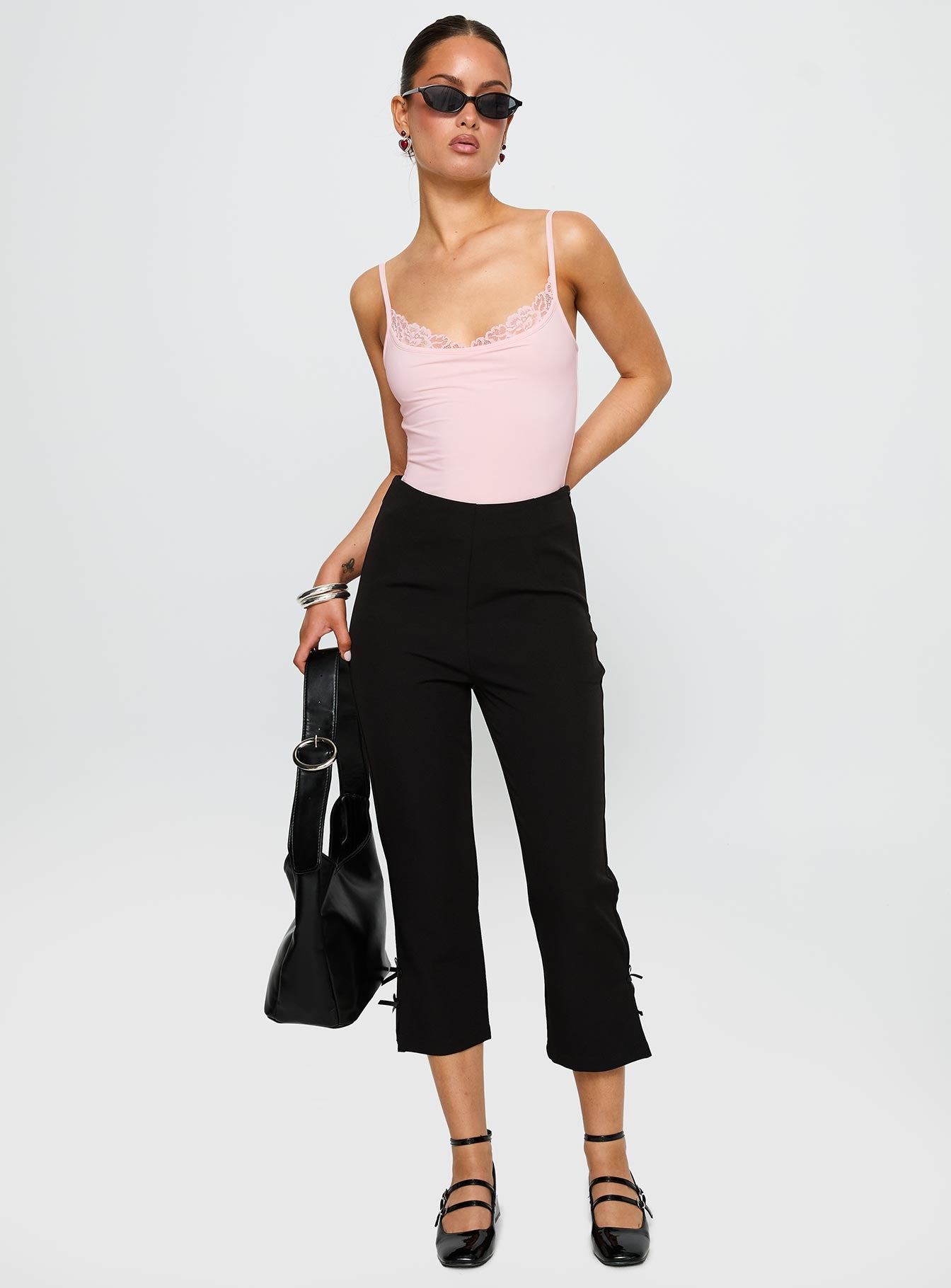 Aetherial Lace Detail Bodysuit Pink、mySite、solidvoid