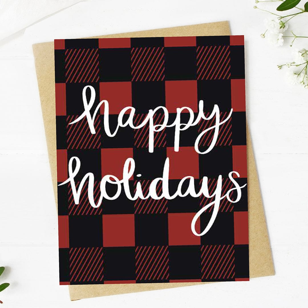  Happy holidays Plaid Card、mySite、elrpsem3k
