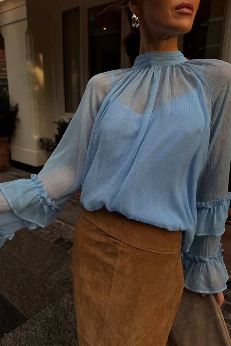 Pastel Blue Elinor Blouse、mySite、solidvoid