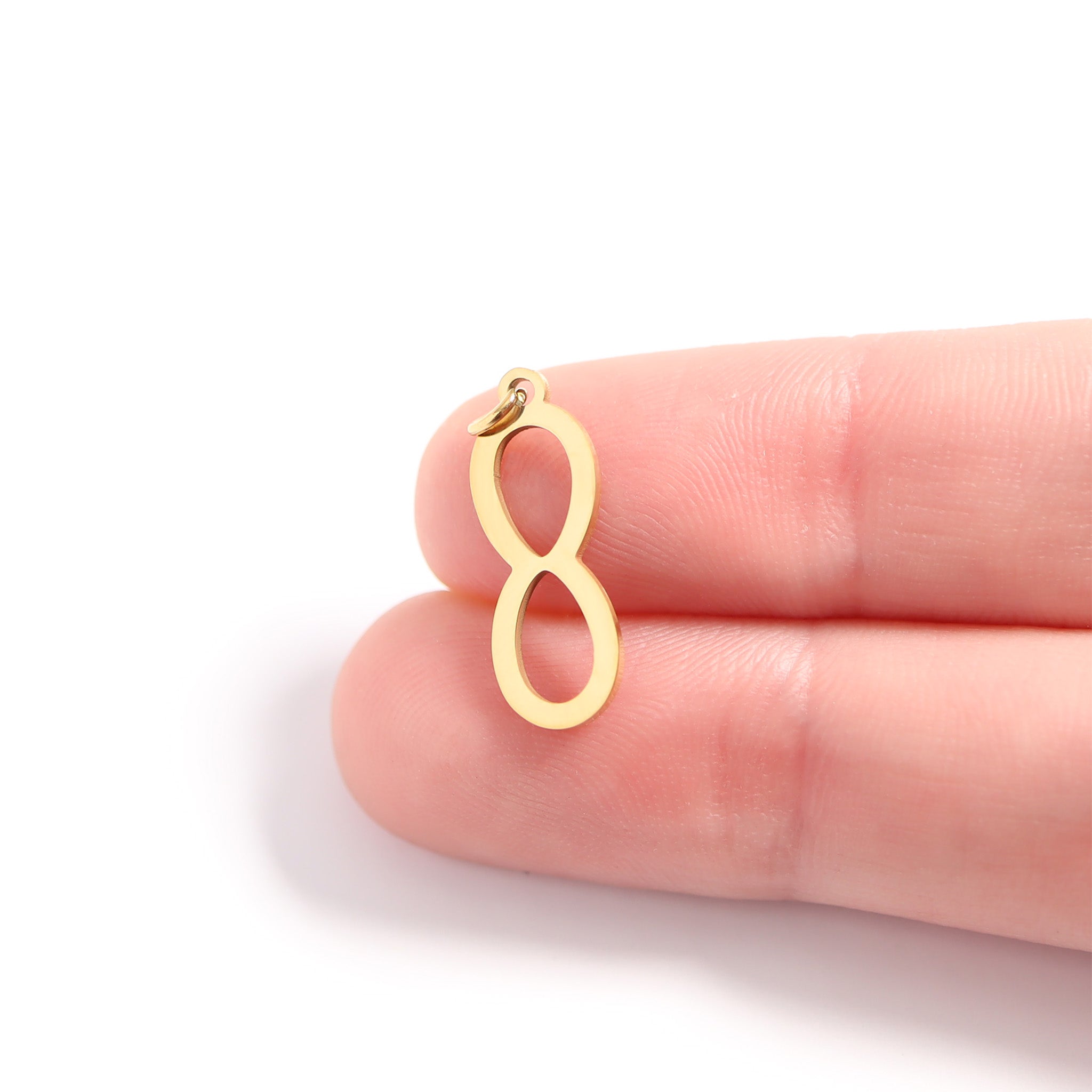 18K Gold PVD Stainless Steel Infinity Charm / PDL0008、mySite、dreamappss