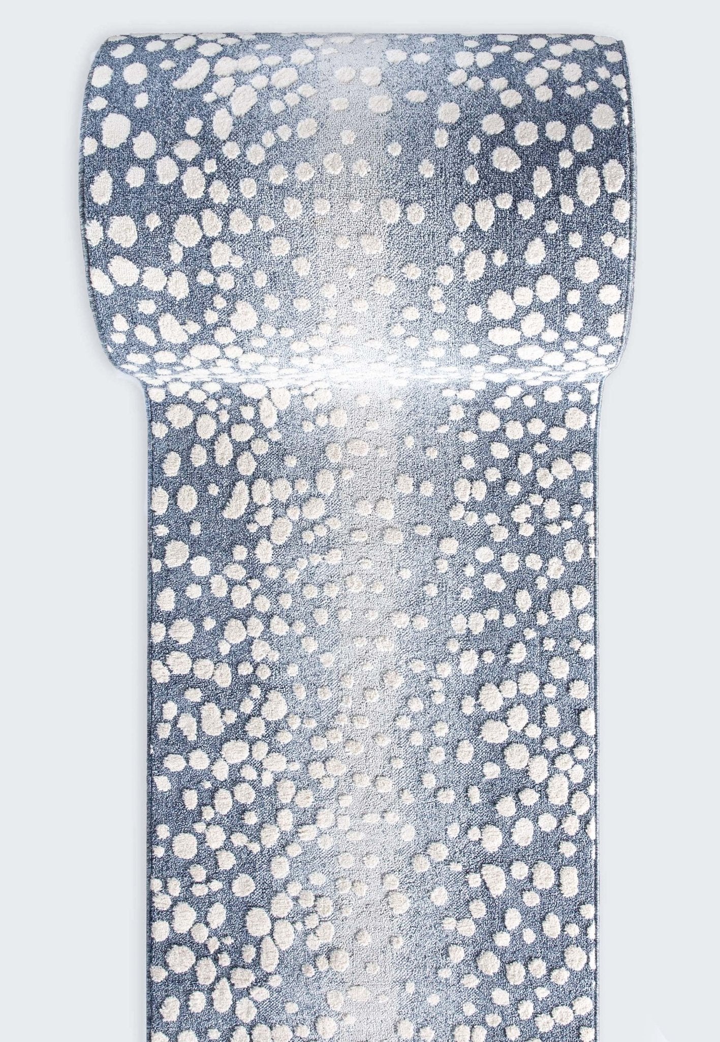 Custom Size Runner Petra Modern Blue Choose Your Width x Choose Your Length Hallway & Stair Runner Rug、mySite、gigharbornorthrealestate