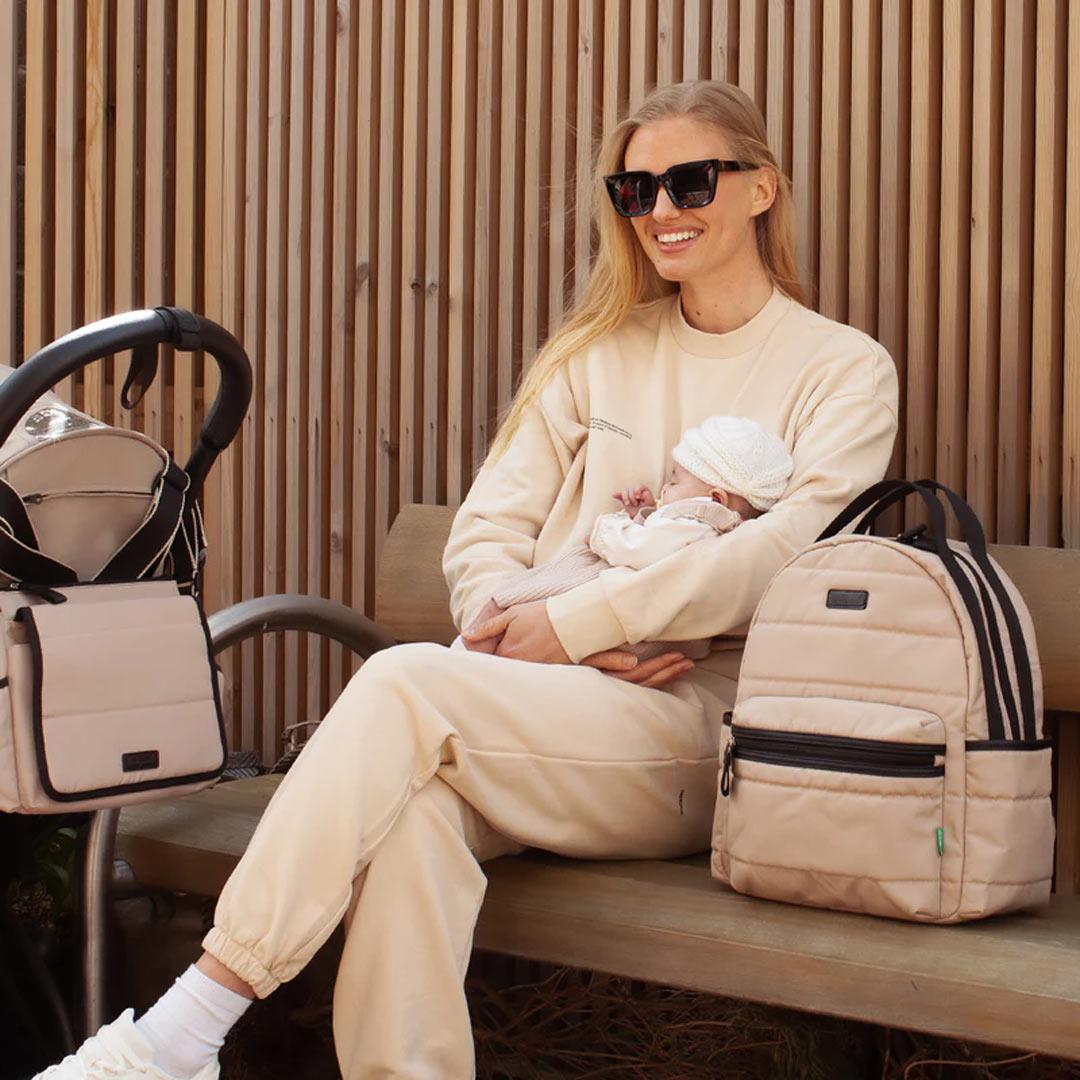  Babymel Lola Eco Quilt Changing Backpack - Fawn、mySite、merchandisen