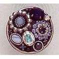 Michal Golan Blue Frost Floral Adjustable Ring、mySite、topwebapps