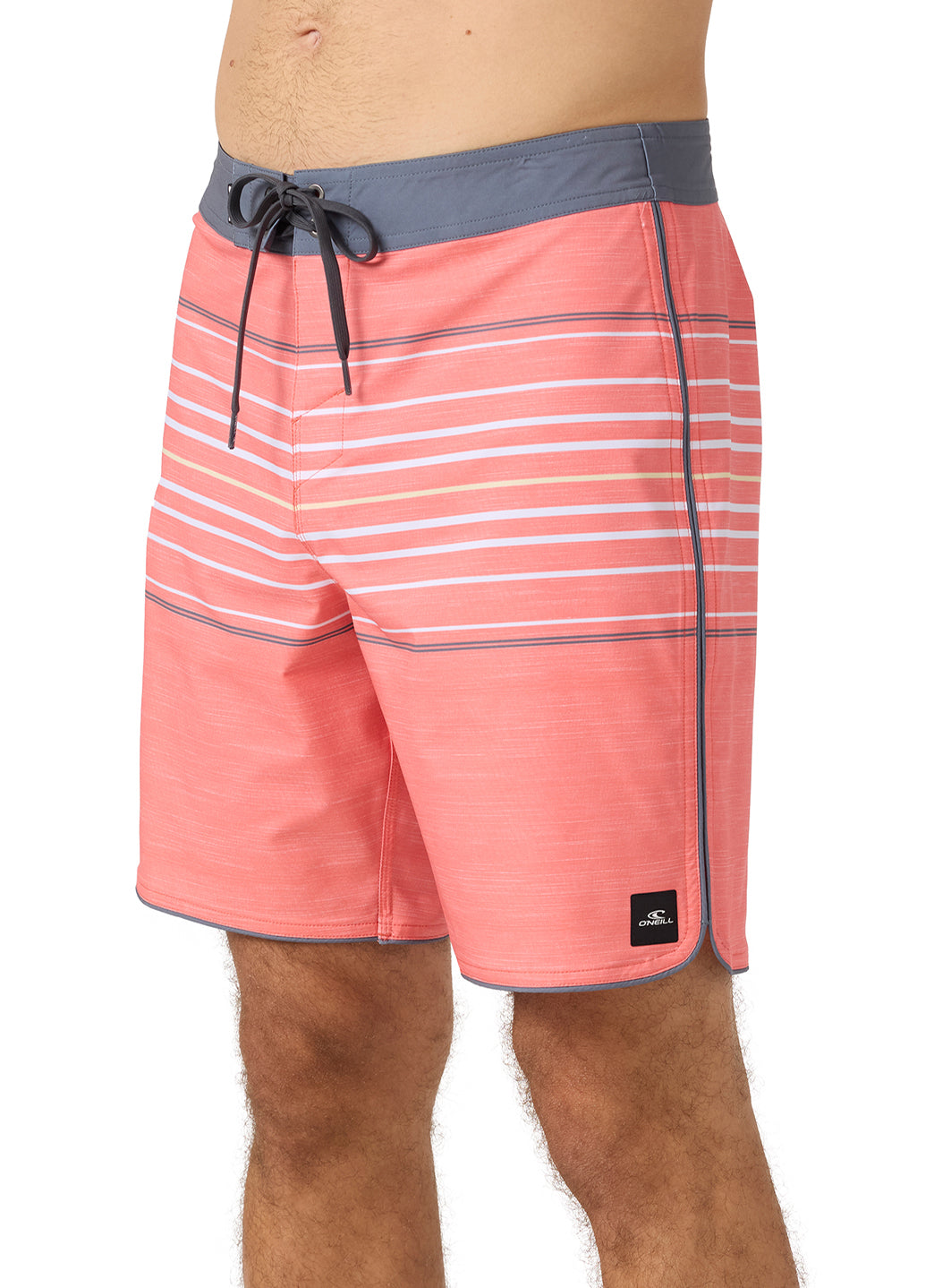 O'Neill Men's 18 Hyperfreak Heat Stripe Scallop Board Shorts、mySite、noshort